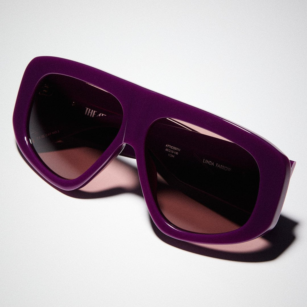 Milano Sunglasses in Mauve - LINDA FARROW-Sunglasses-