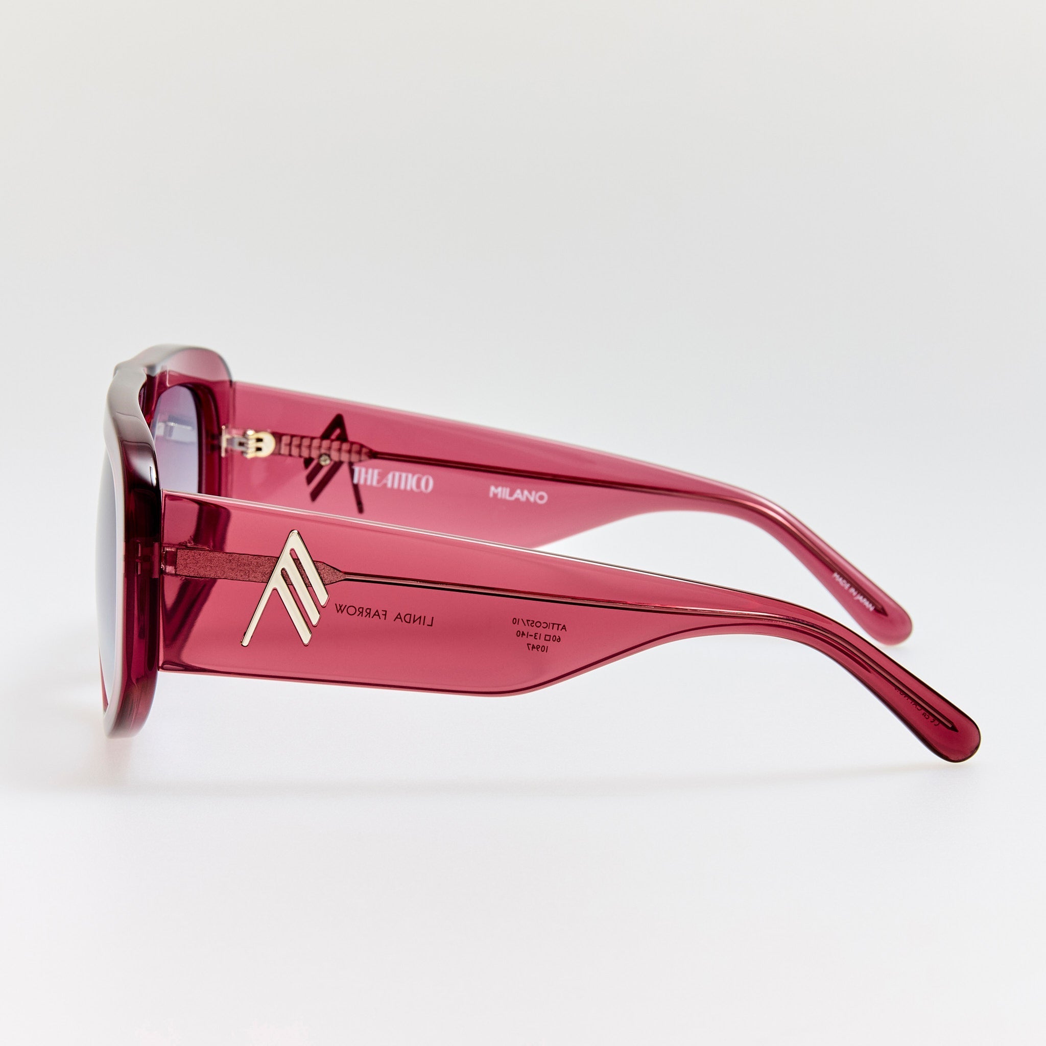 Milano Sunglasses in Pink - LINDA FARROW - Sunglasses -