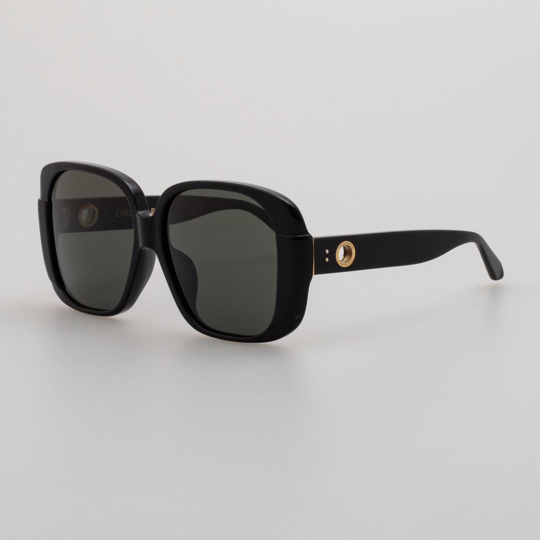 Mima Sunglasses in Black - LINDA FARROW - Sunglasses -