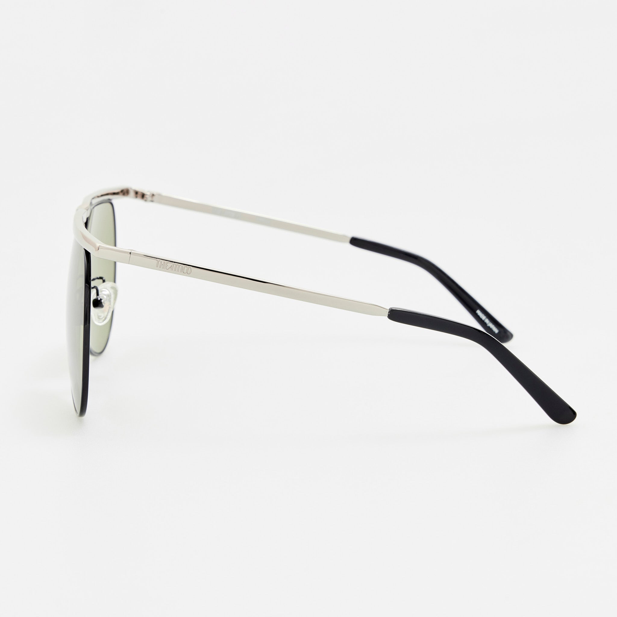 Mina Aviator Sunglasses in Silver - LINDA FARROW-Sunglasses-
