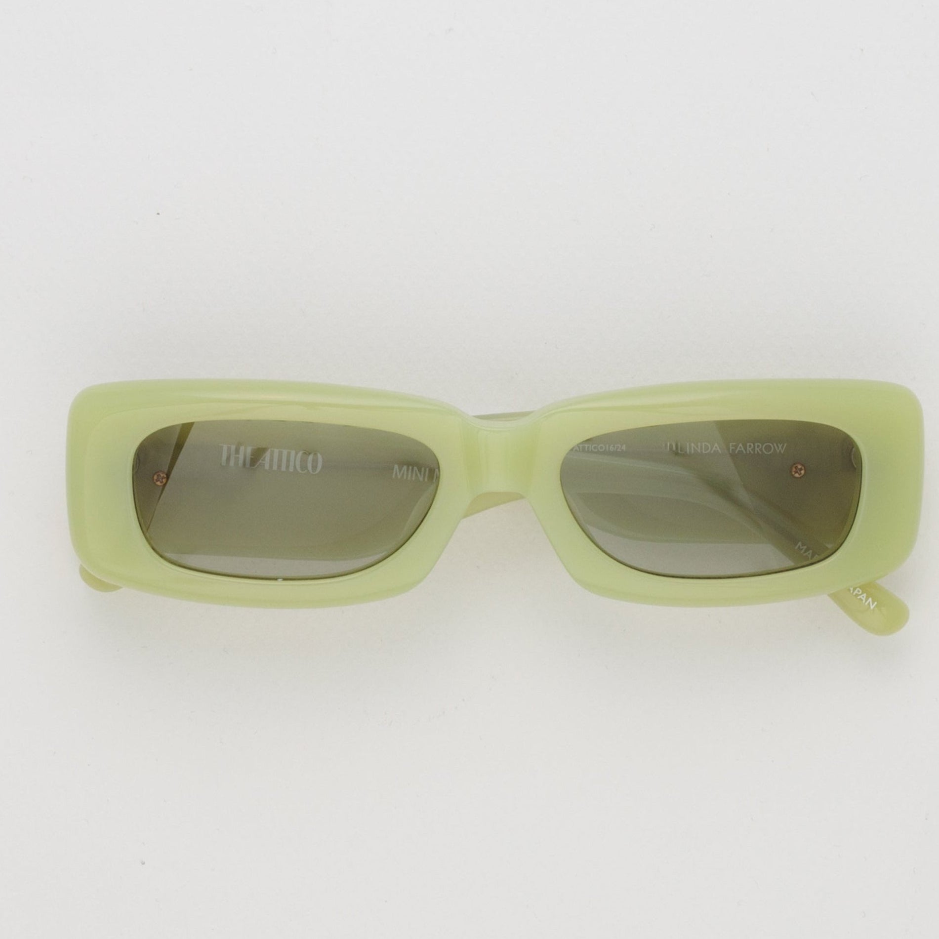 Mini Marfa in Acid Green - LINDA FARROW - Sunglasses -