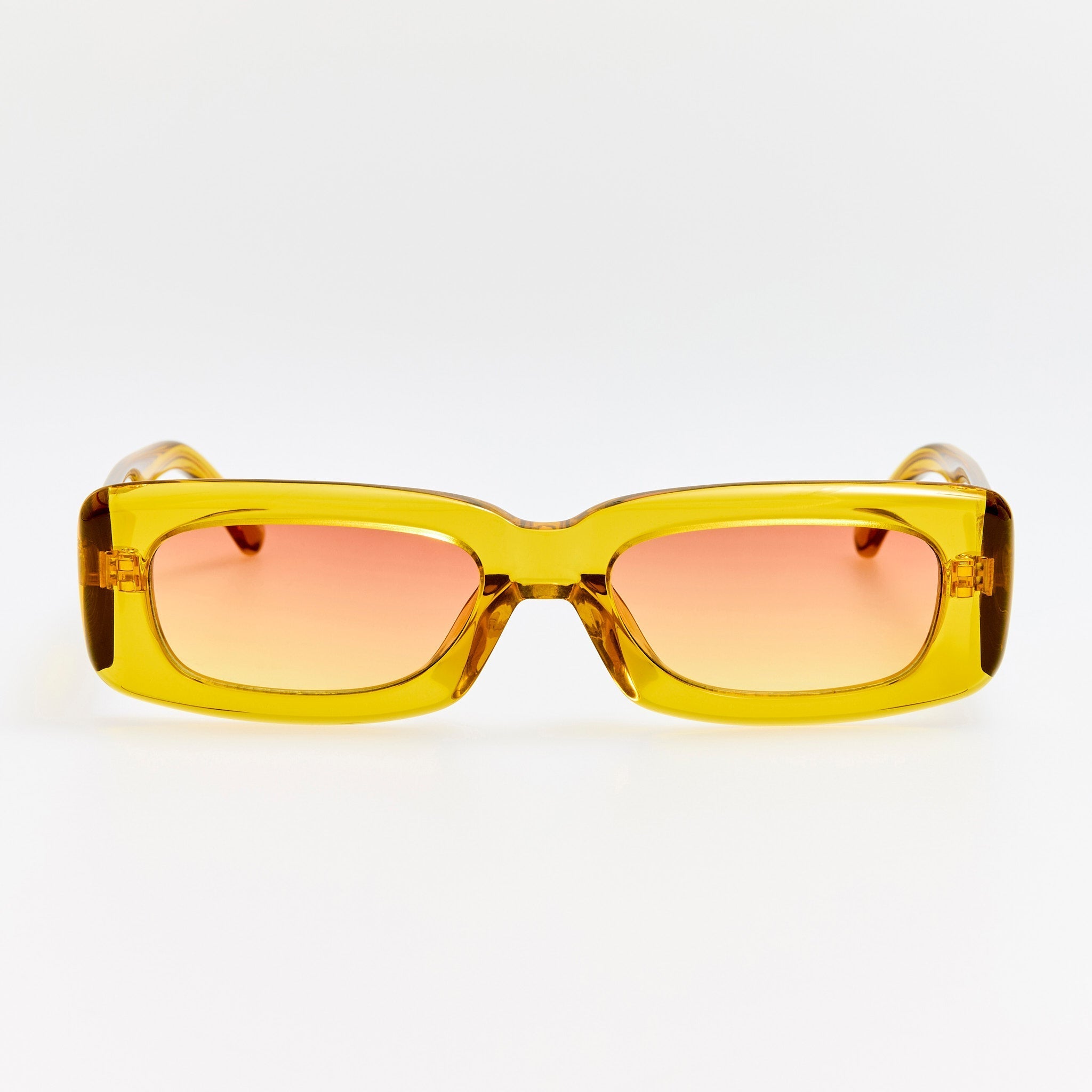 Mini Marfa Sunglasses in Mustard - LINDA FARROW - Sunglasses -