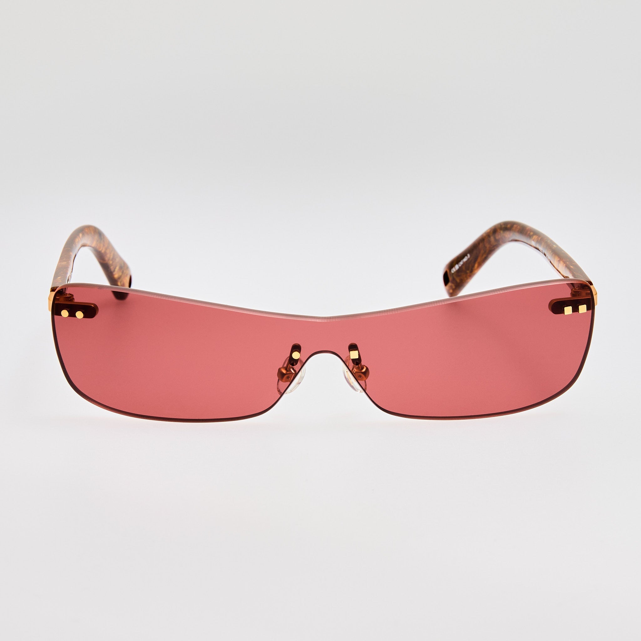 Mirada Cat Eye Sunglasses in Wood Effect - LINDA FARROW - Sunglasses -