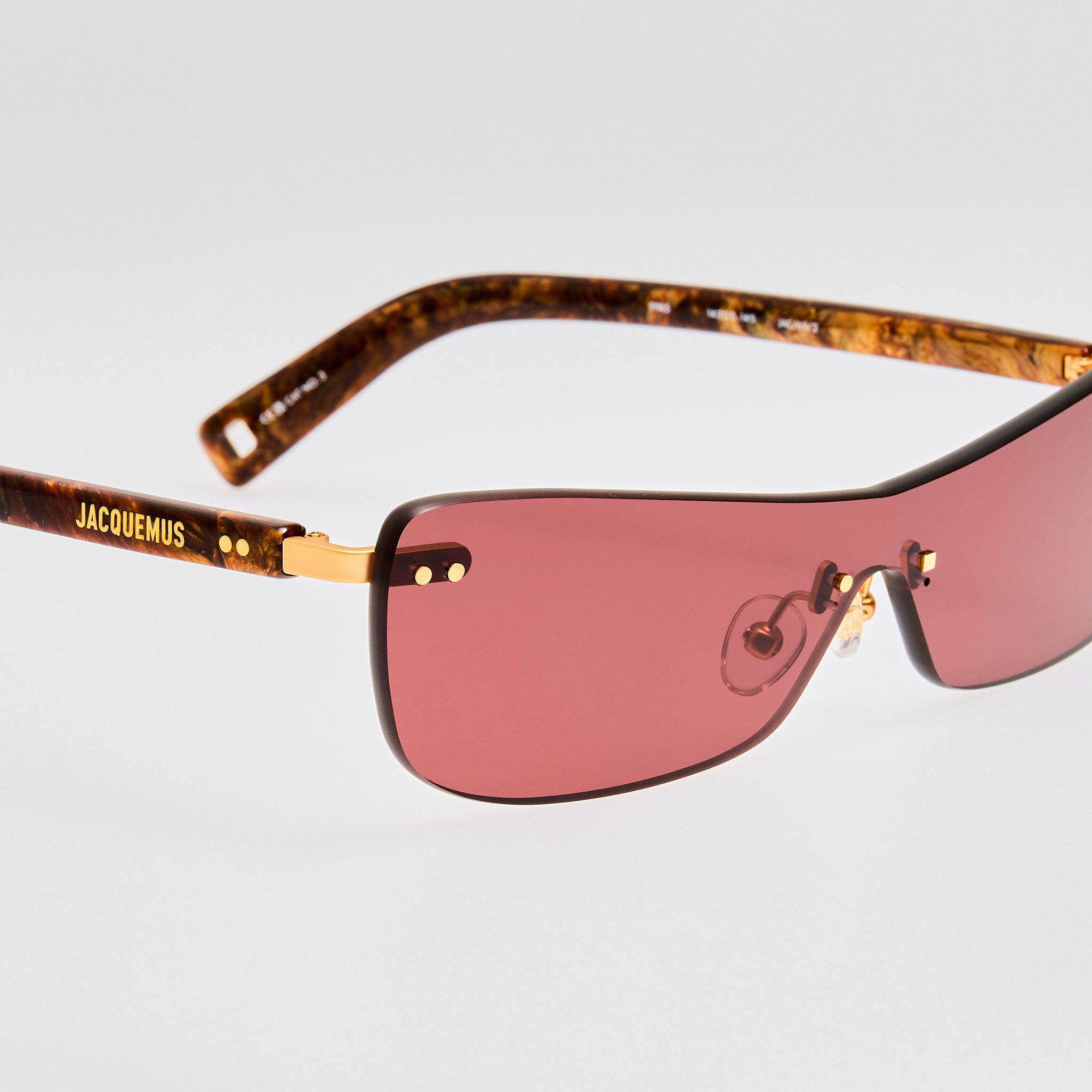 Mirada Cat Eye Sunglasses in Wood Effect - LINDA FARROW - Sunglasses -