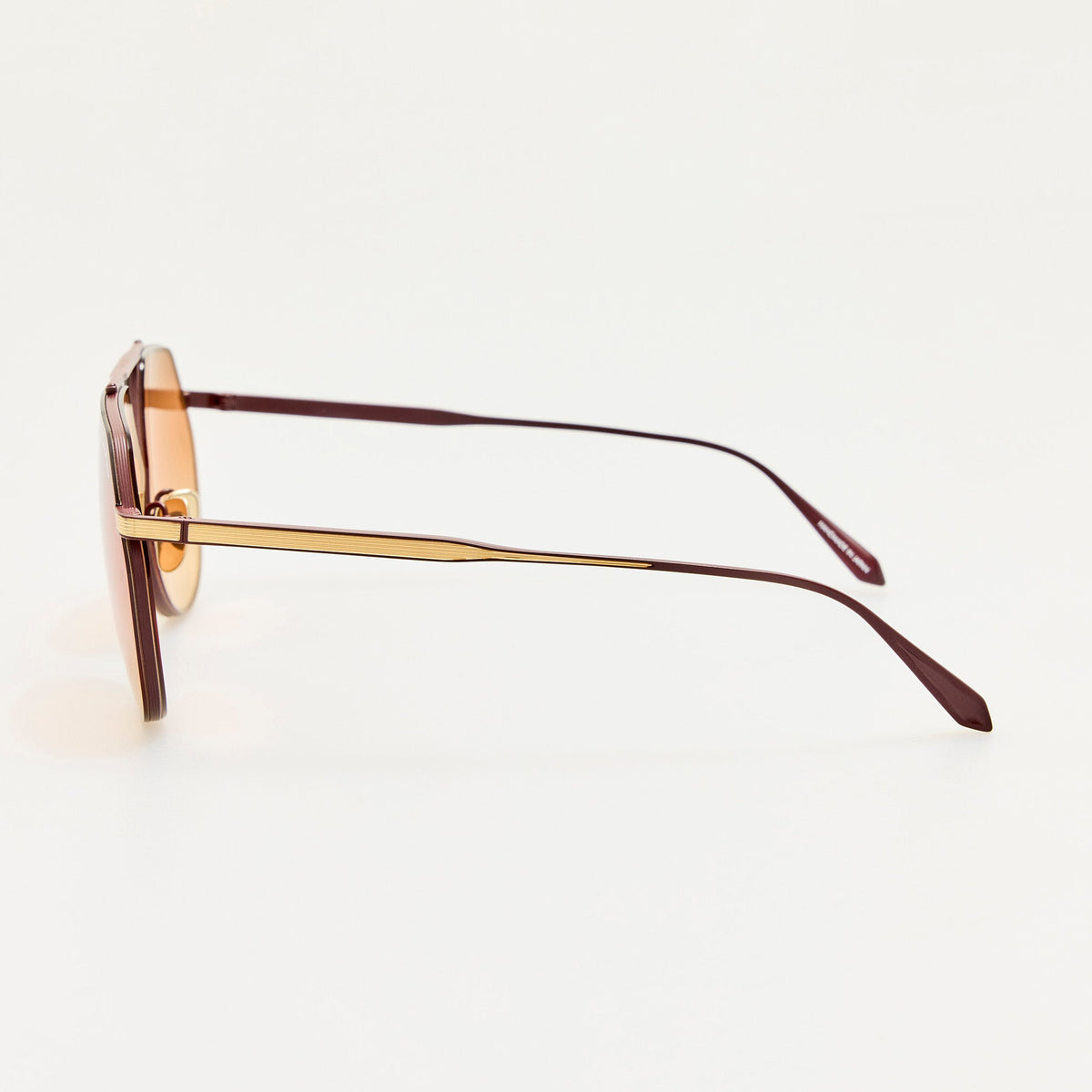 Nana Sunglasses in 22K Gold and Orange - LINDA FARROW-Sunglasses-