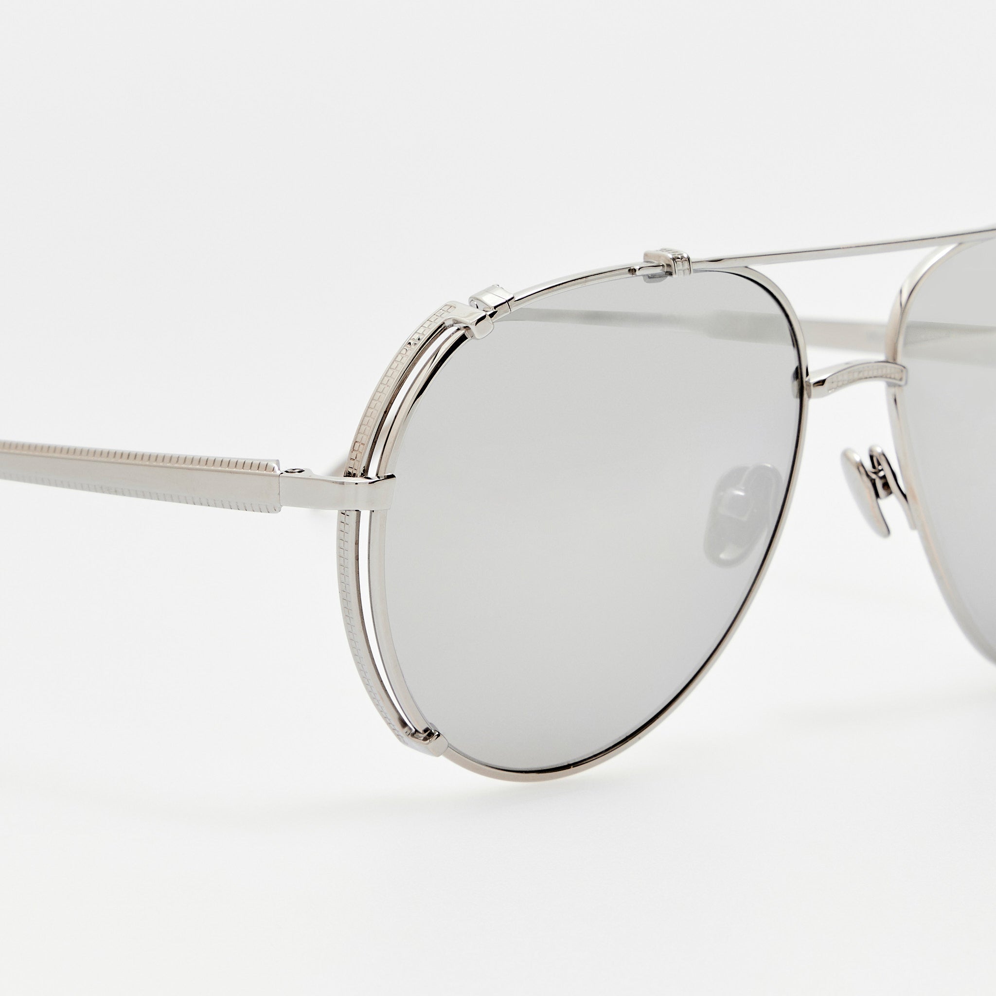 Newman Sunglasses in 22K White Gold and Platinum - LINDA FARROW - Sunglasses -
