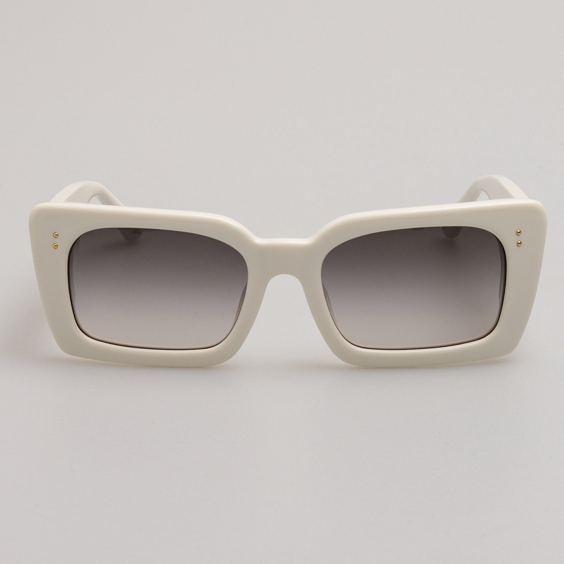 Nieve Sunglasses in White - LINDA FARROW - Sunglasses -