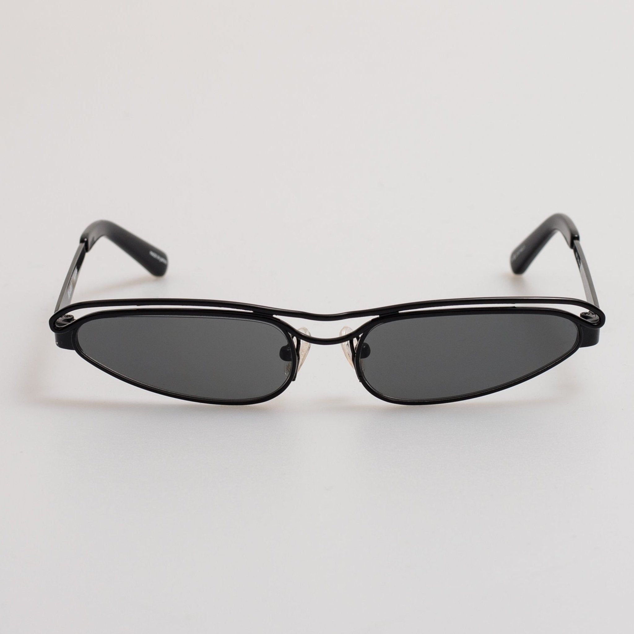 Norma Cat Eye Sunglasses in Black - LINDA FARROW - Sunglasses -