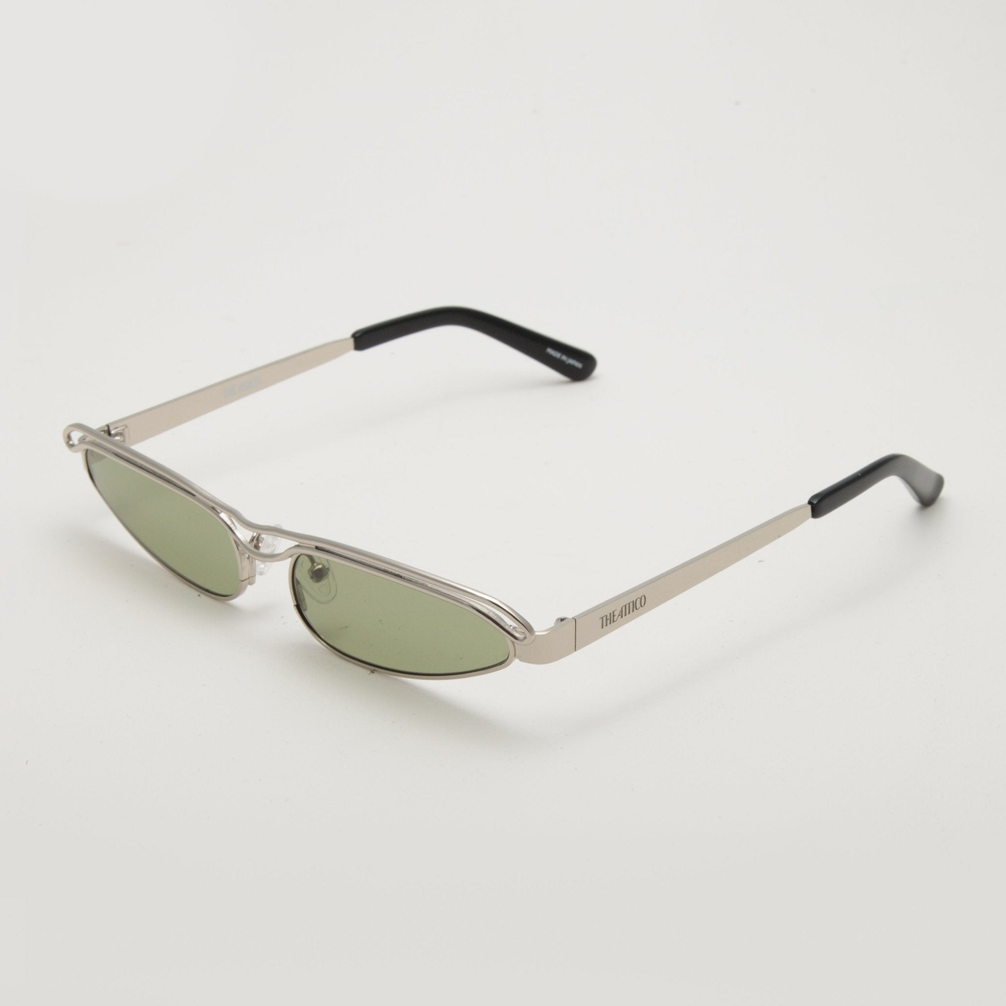 Norma Cat Eye Sunglasses in Silver - LINDA FARROW - Sunglasses -