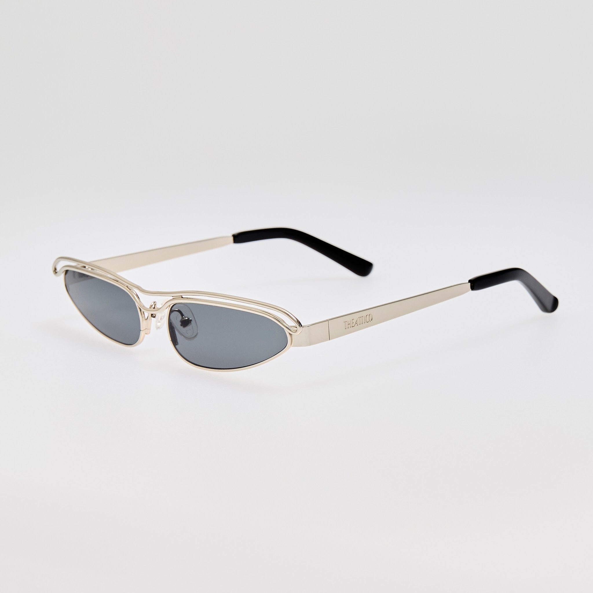Norma Sunglasses in Silver - LINDA FARROW - Sunglasses -