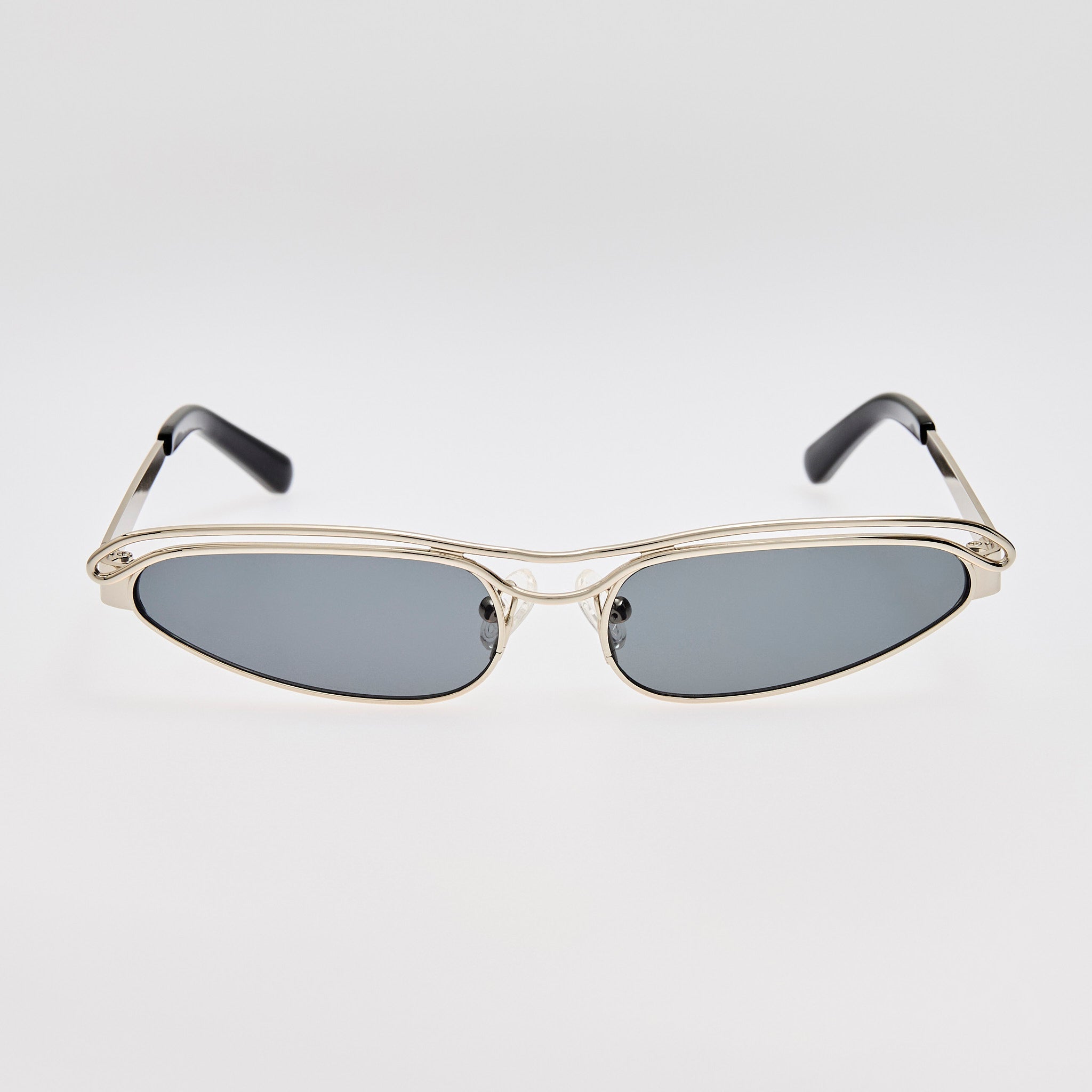 Norma Sunglasses in Silver - LINDA FARROW - Sunglasses -