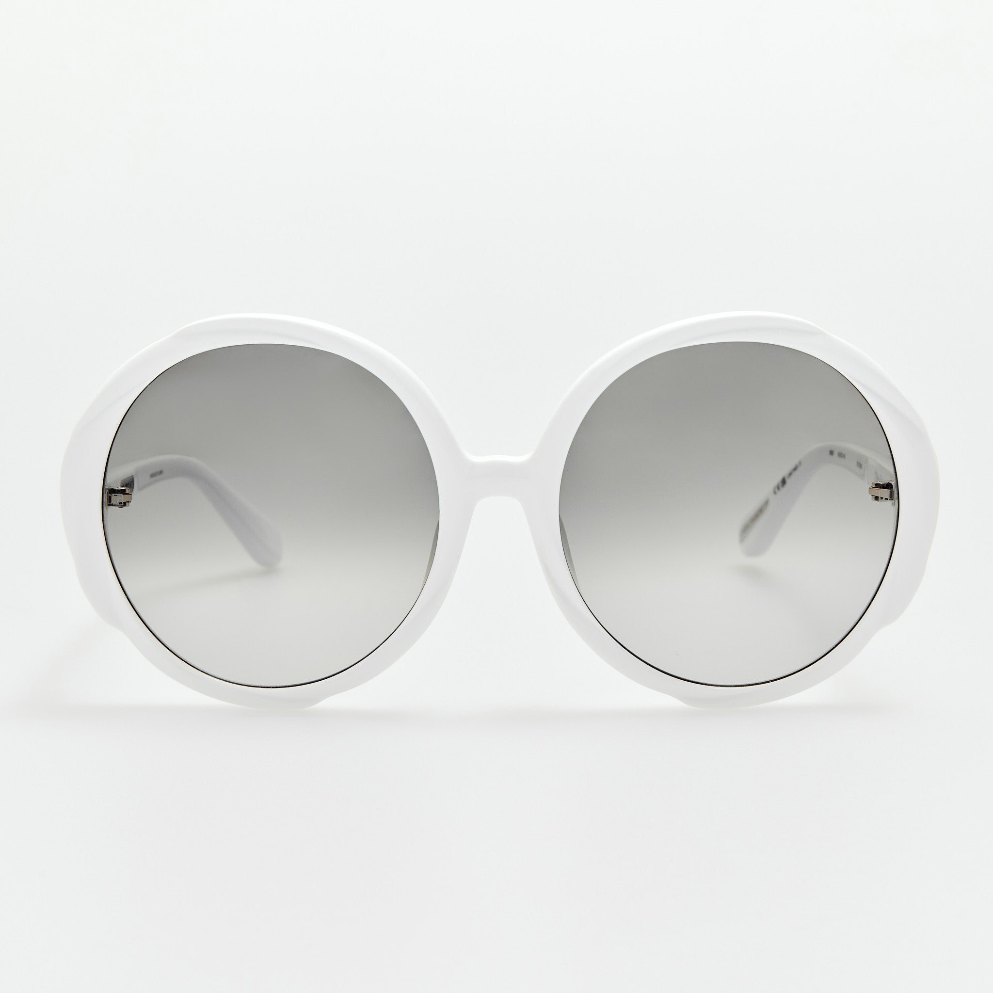 Otavia Oversized Sunglasses in White - LINDA FARROW - Sunglasses -