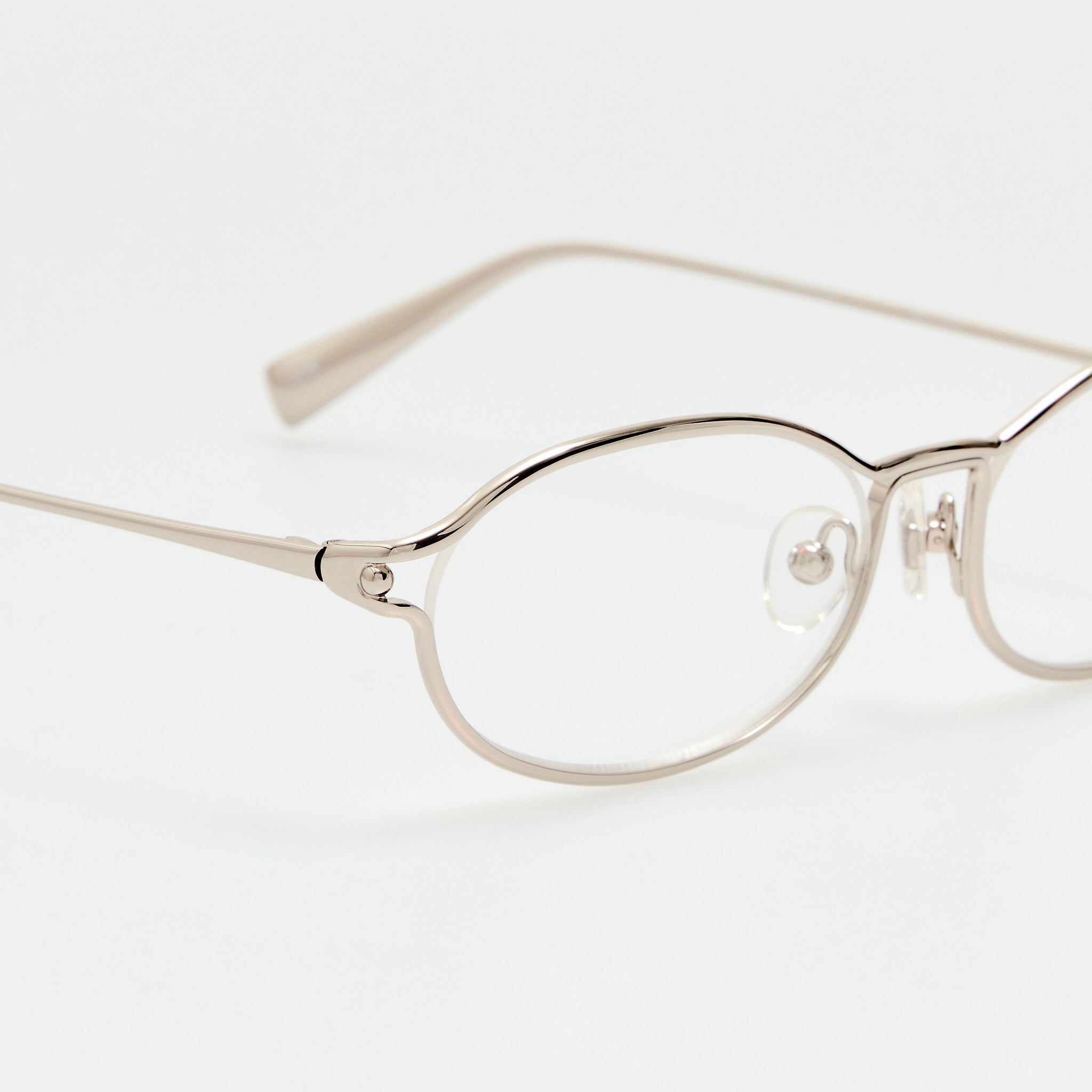 Oval Optical in Silver - LINDA FARROW-Optical Frame-