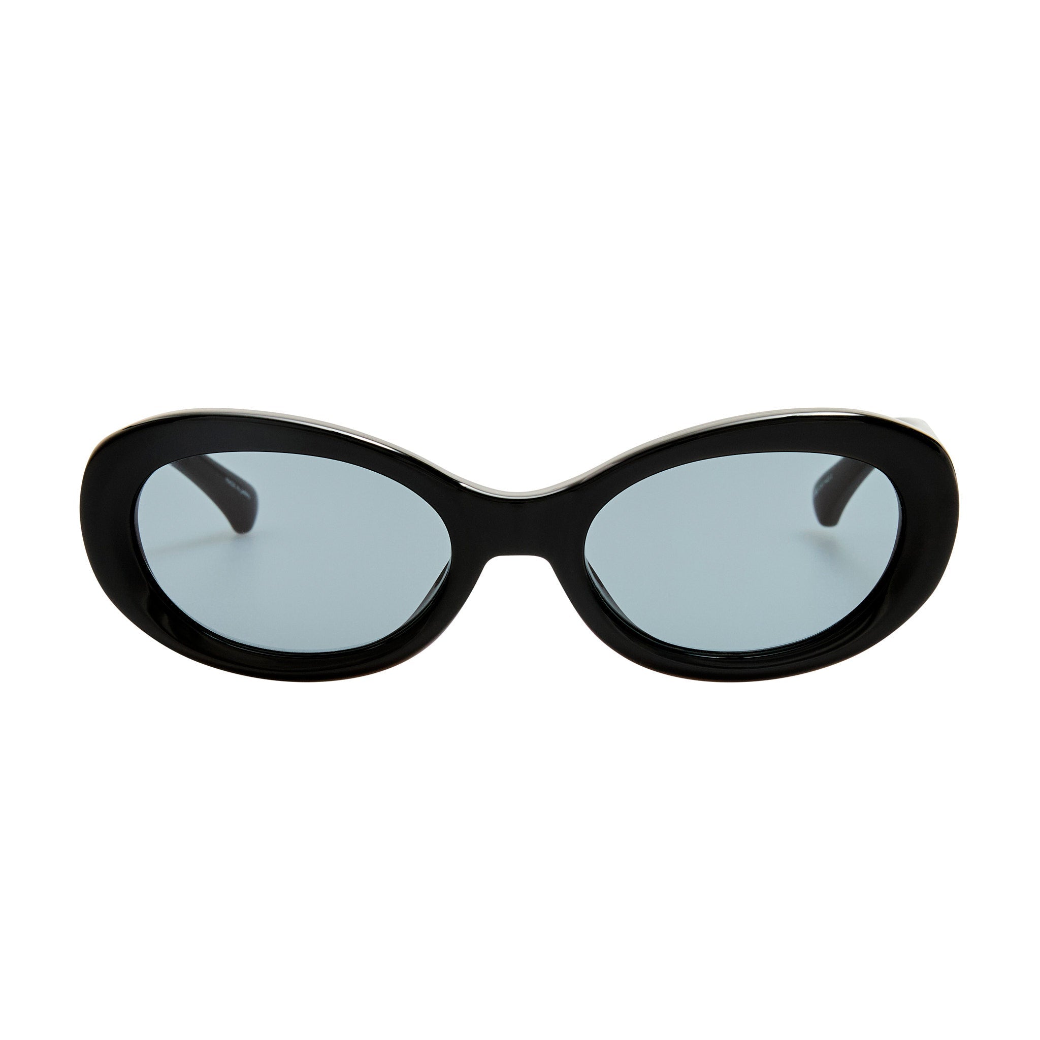 Oval Sunglasses in Black - LINDA FARROW - Sunglasses -