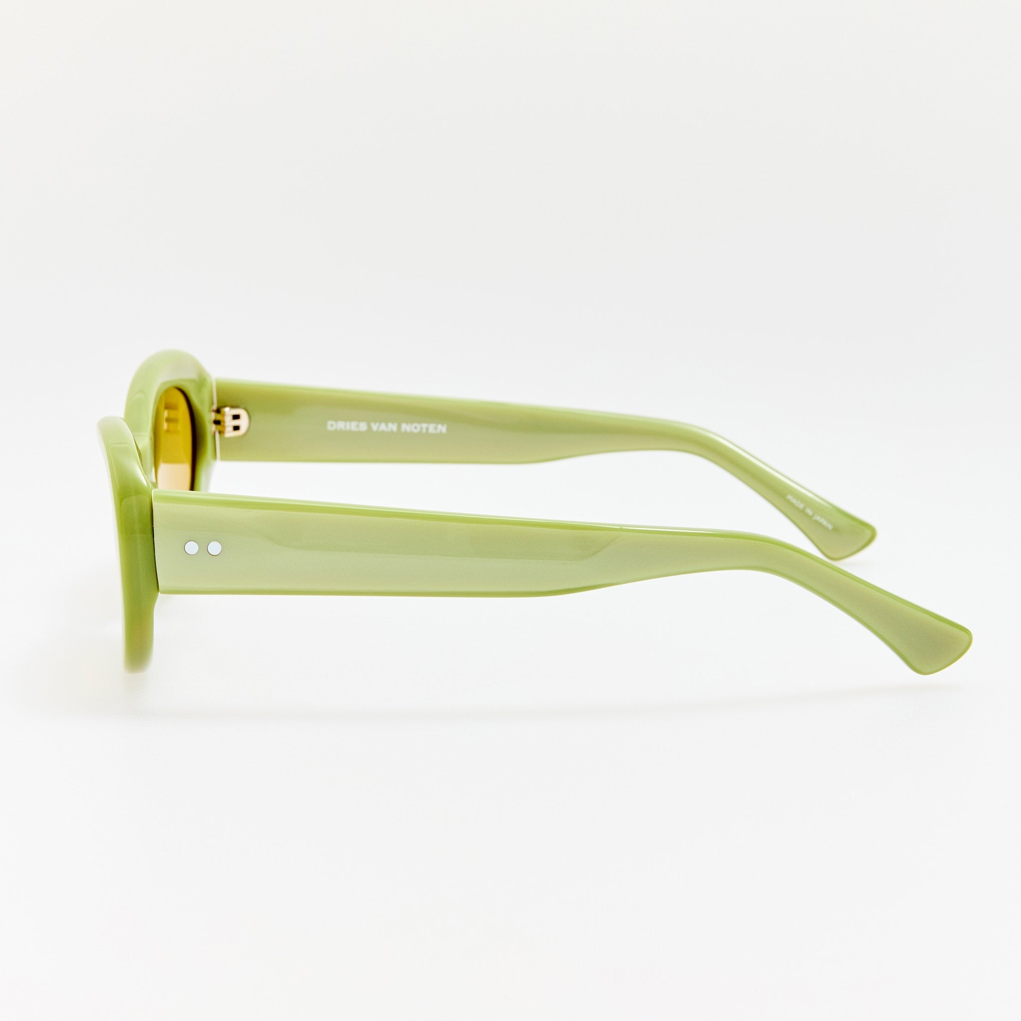 Oval Sunglasses in Green - LINDA FARROW - Sunglasses -
