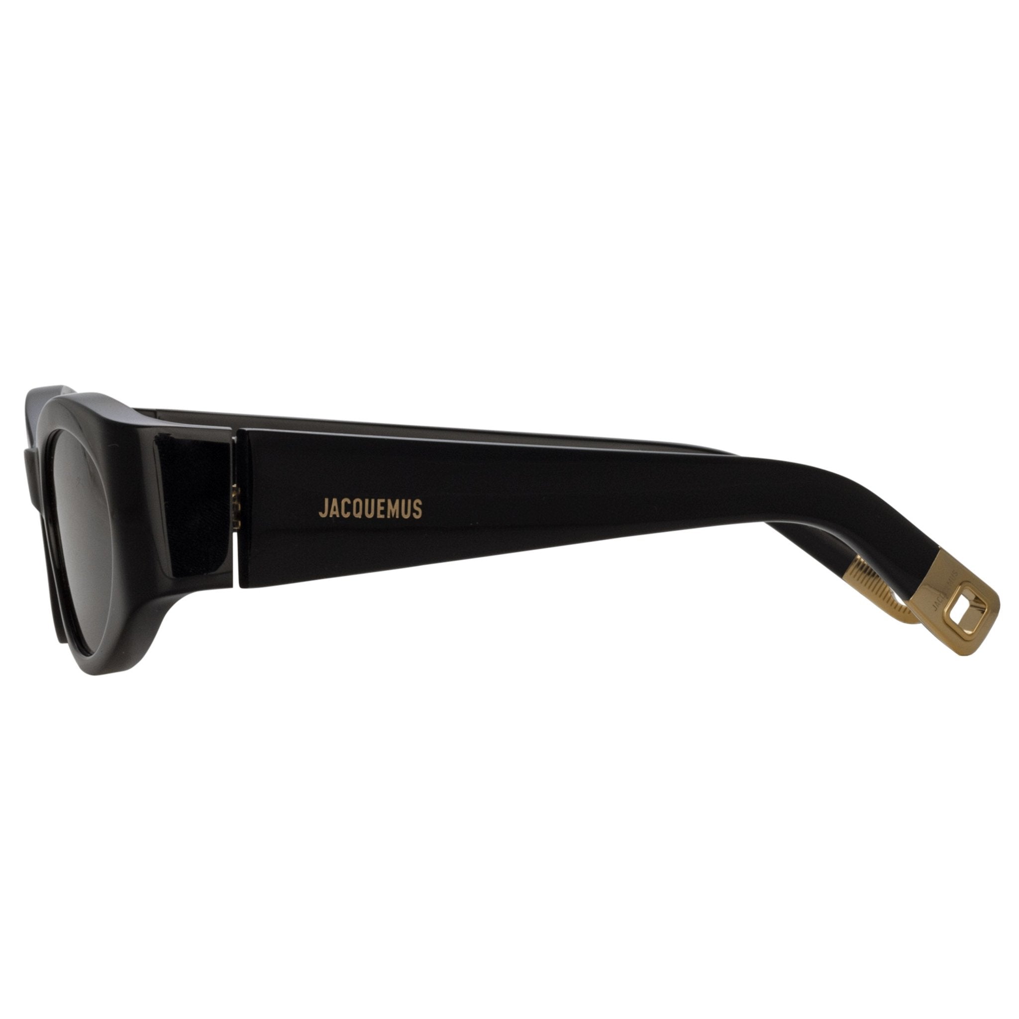 Ovalo Oval Sunglasses in Black - LINDA FARROW - Sunglasses -