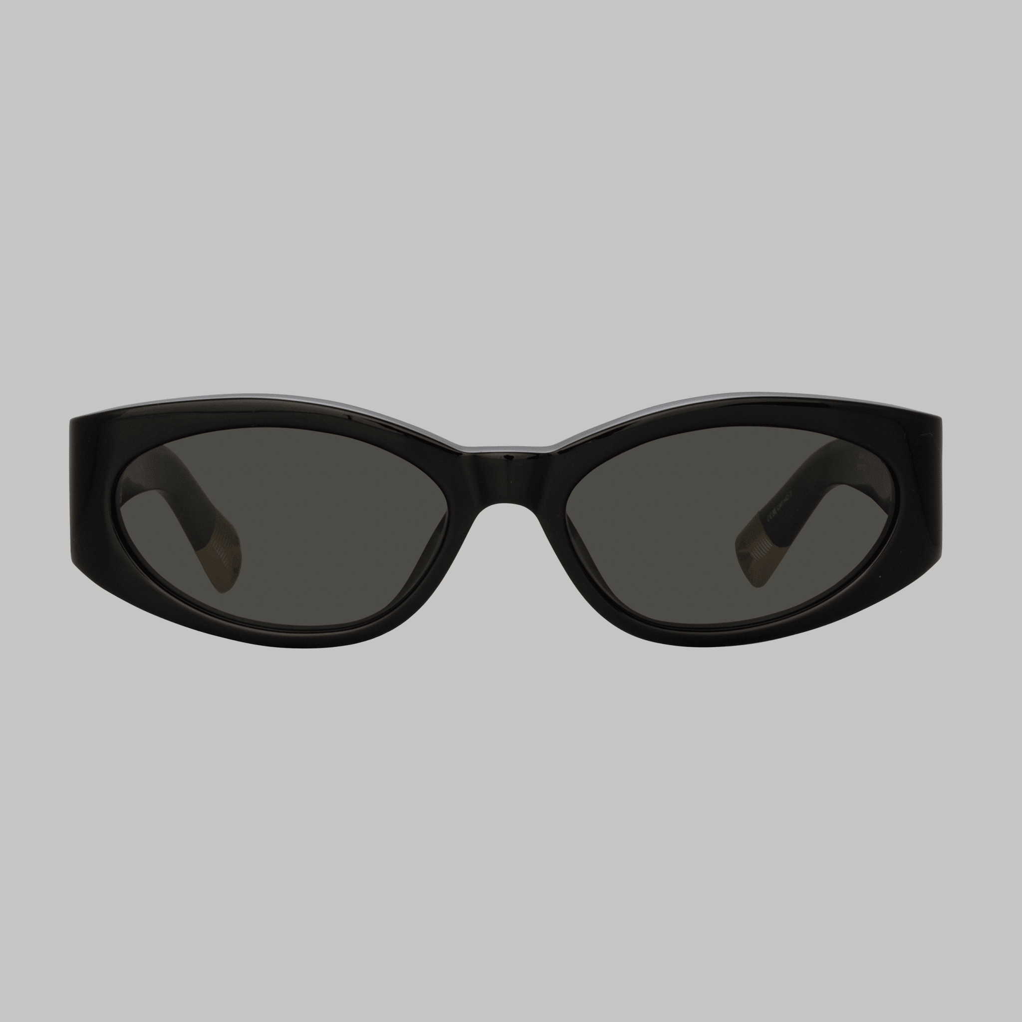 Ovalo Oval Sunglasses in Black - LINDA FARROW - Sunglasses -