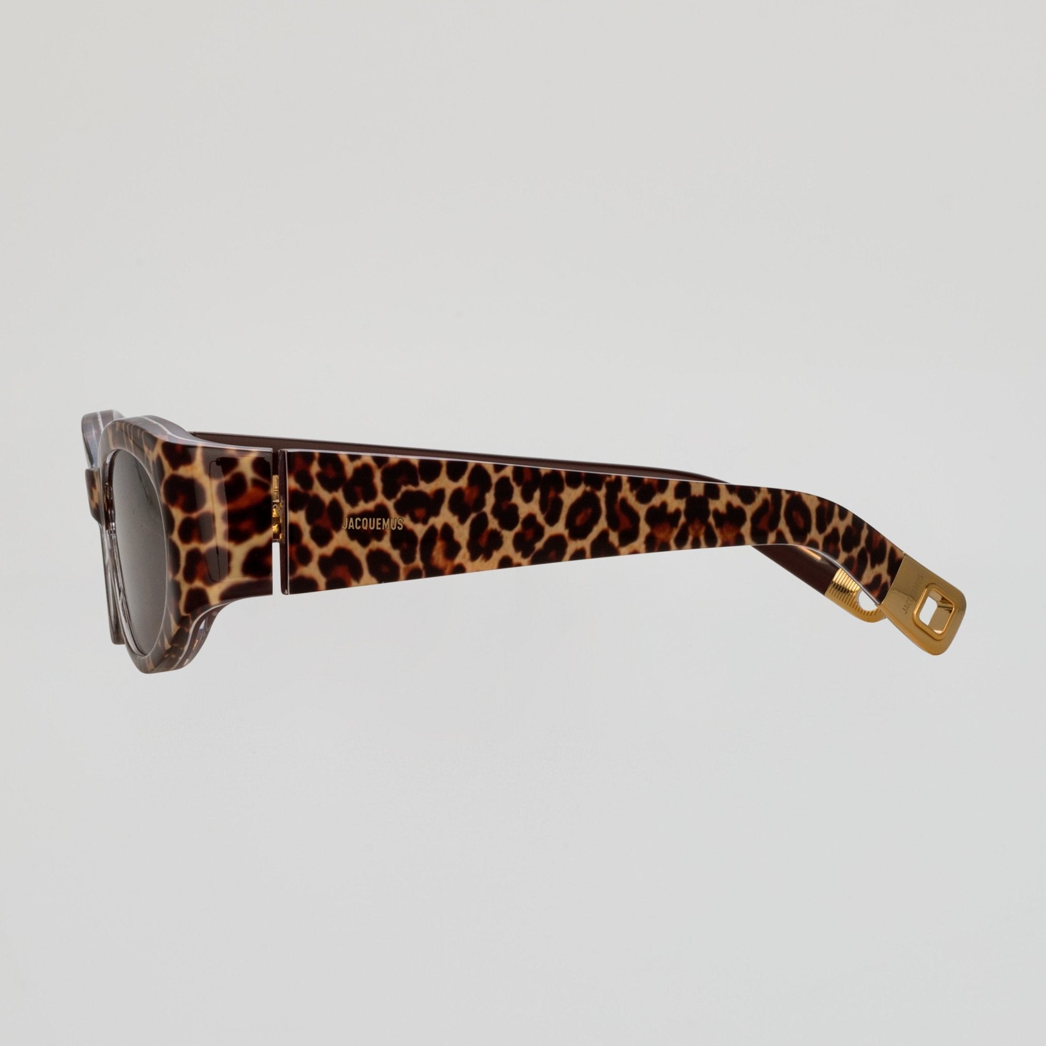 Ovalo Oval Sunglasses in Leopard - LINDA FARROW - Sunglasses -