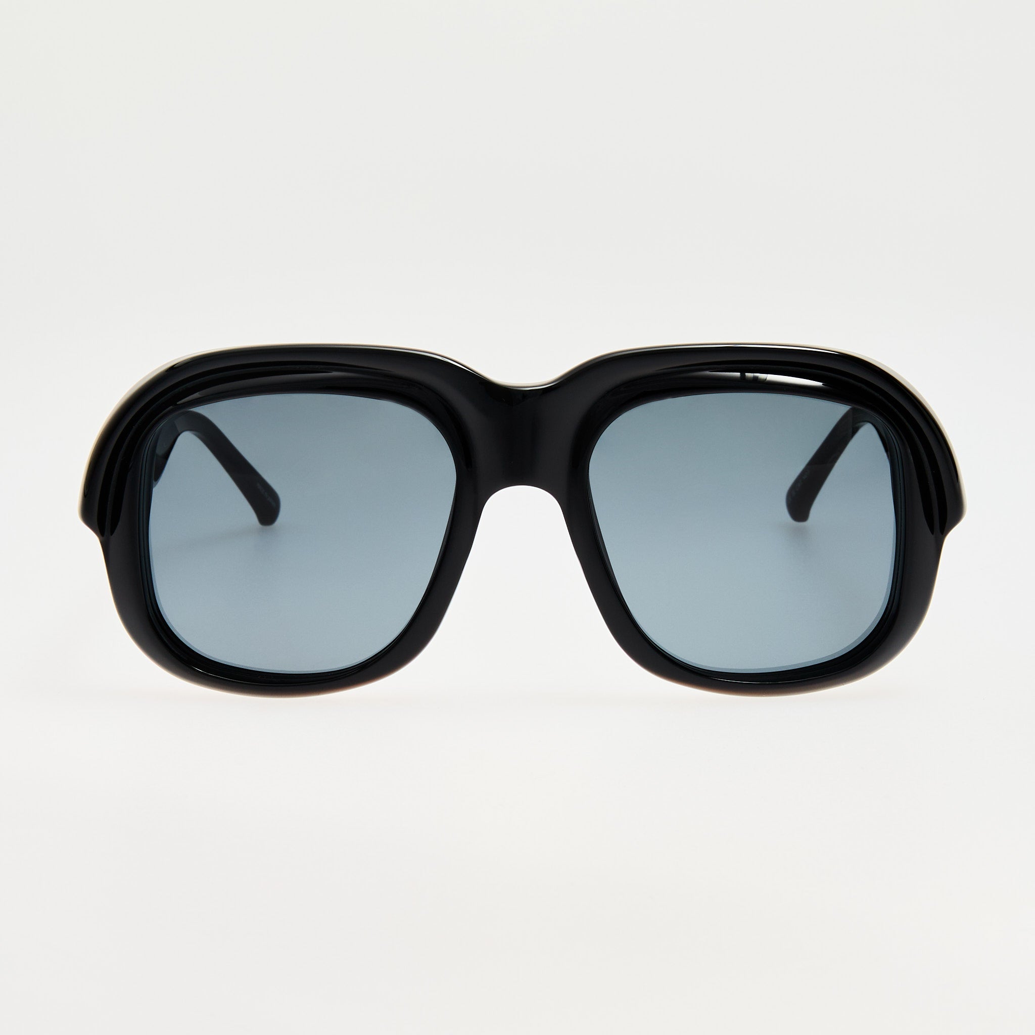 Oversize Sunglasses in Black - LINDA FARROW - Sunglasses -