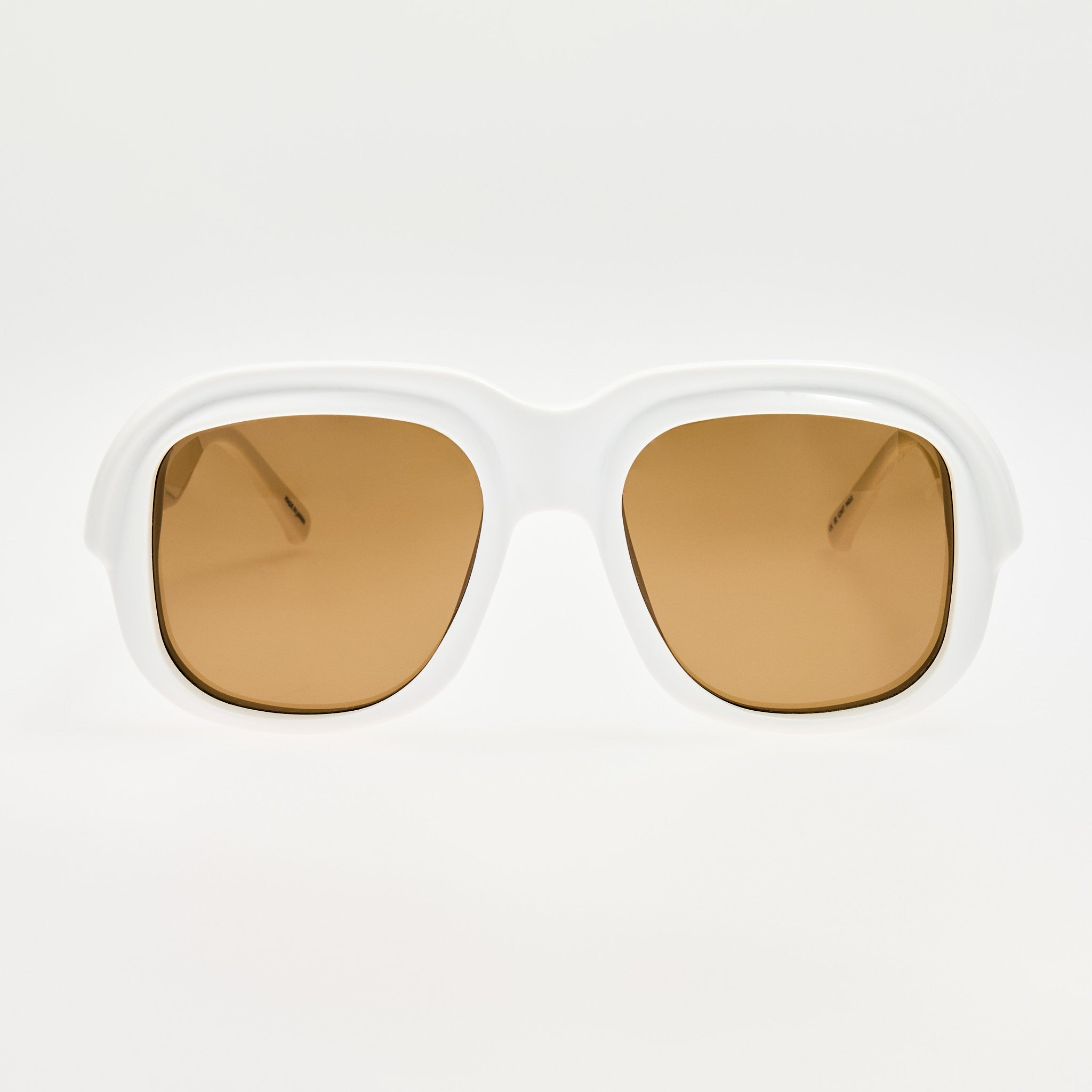Oversize Sunglasses in Ecru - LINDA FARROW - Sunglasses -