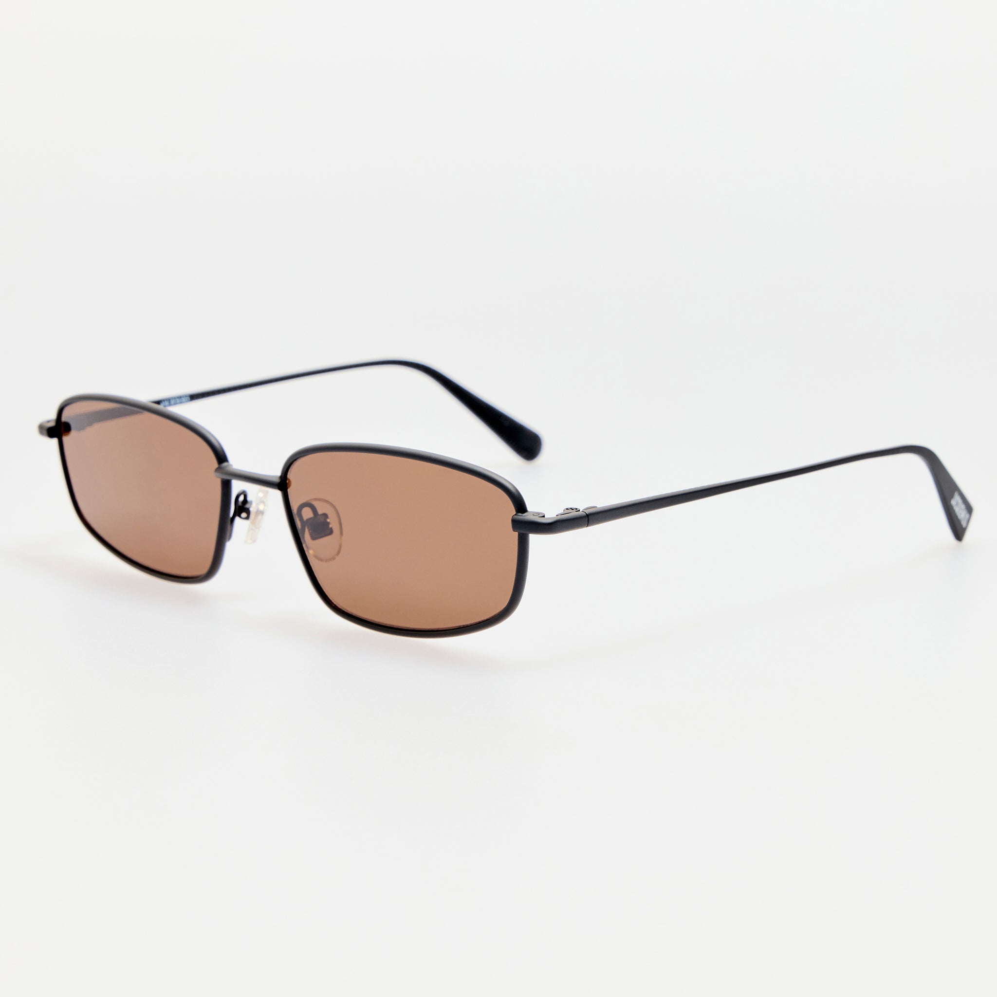 Palma Sunglasses in Black and Chocolate - LINDA FARROW-Sunglasses-