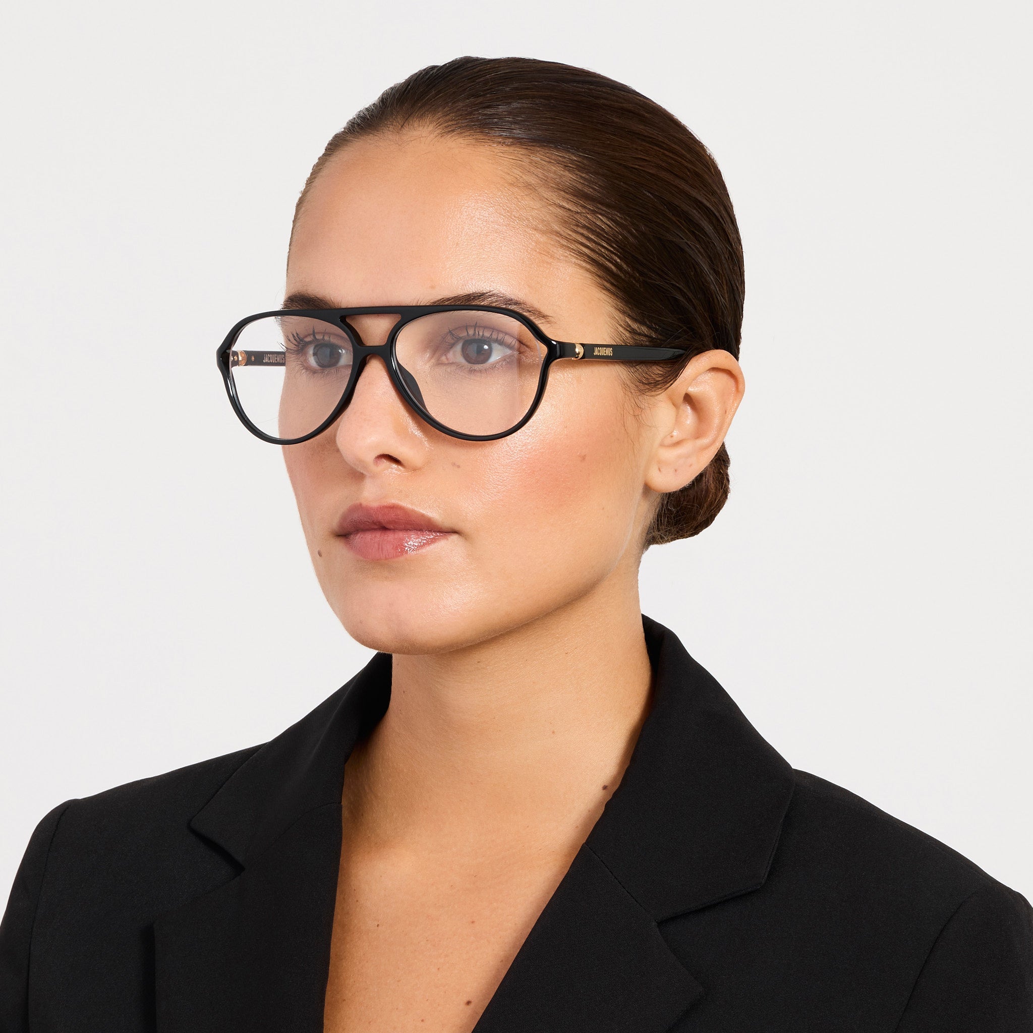 Pastro Optical in Black - LINDA FARROW - Optical Frame -