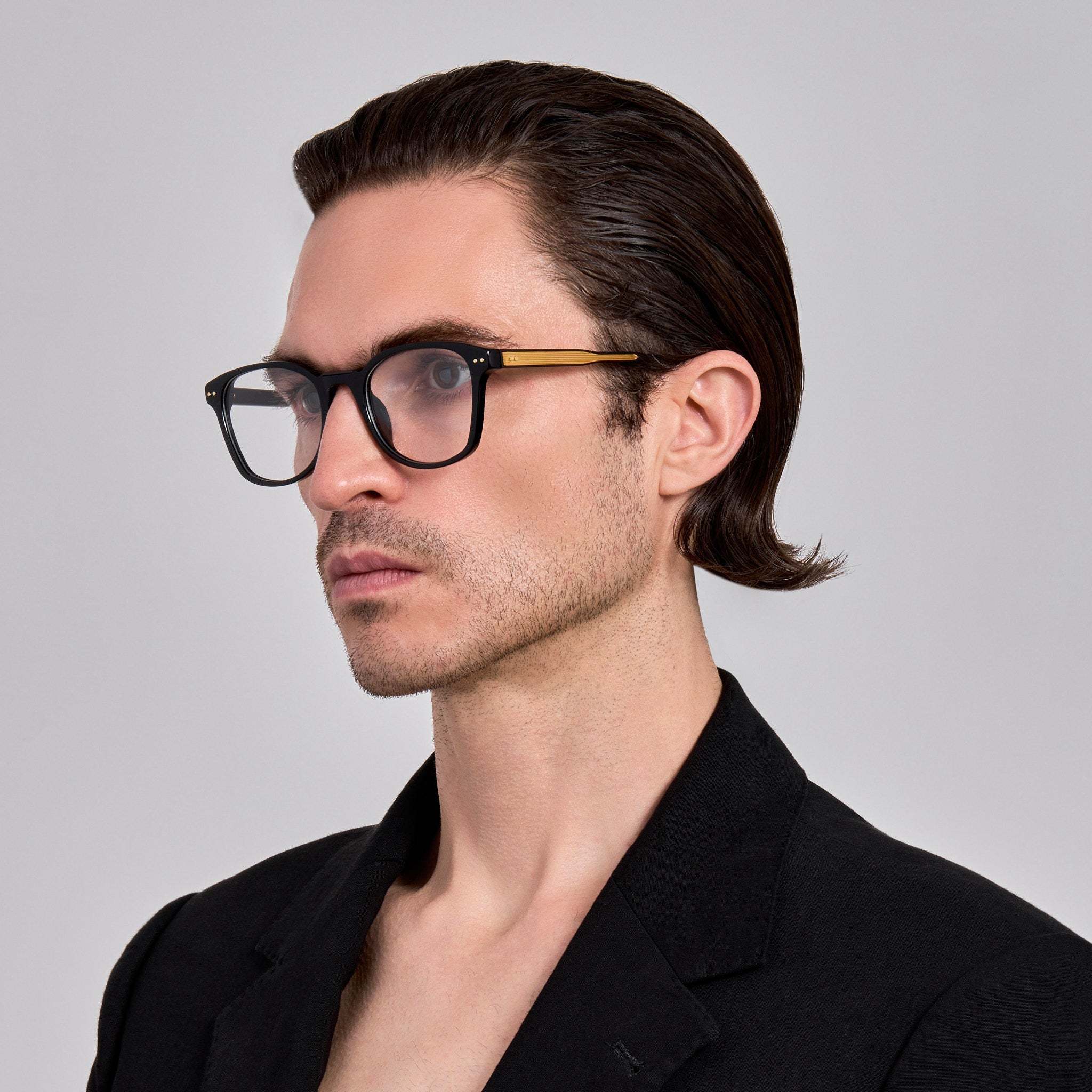 Paulson Optical in Black - LINDA FARROW - Optical Frame -