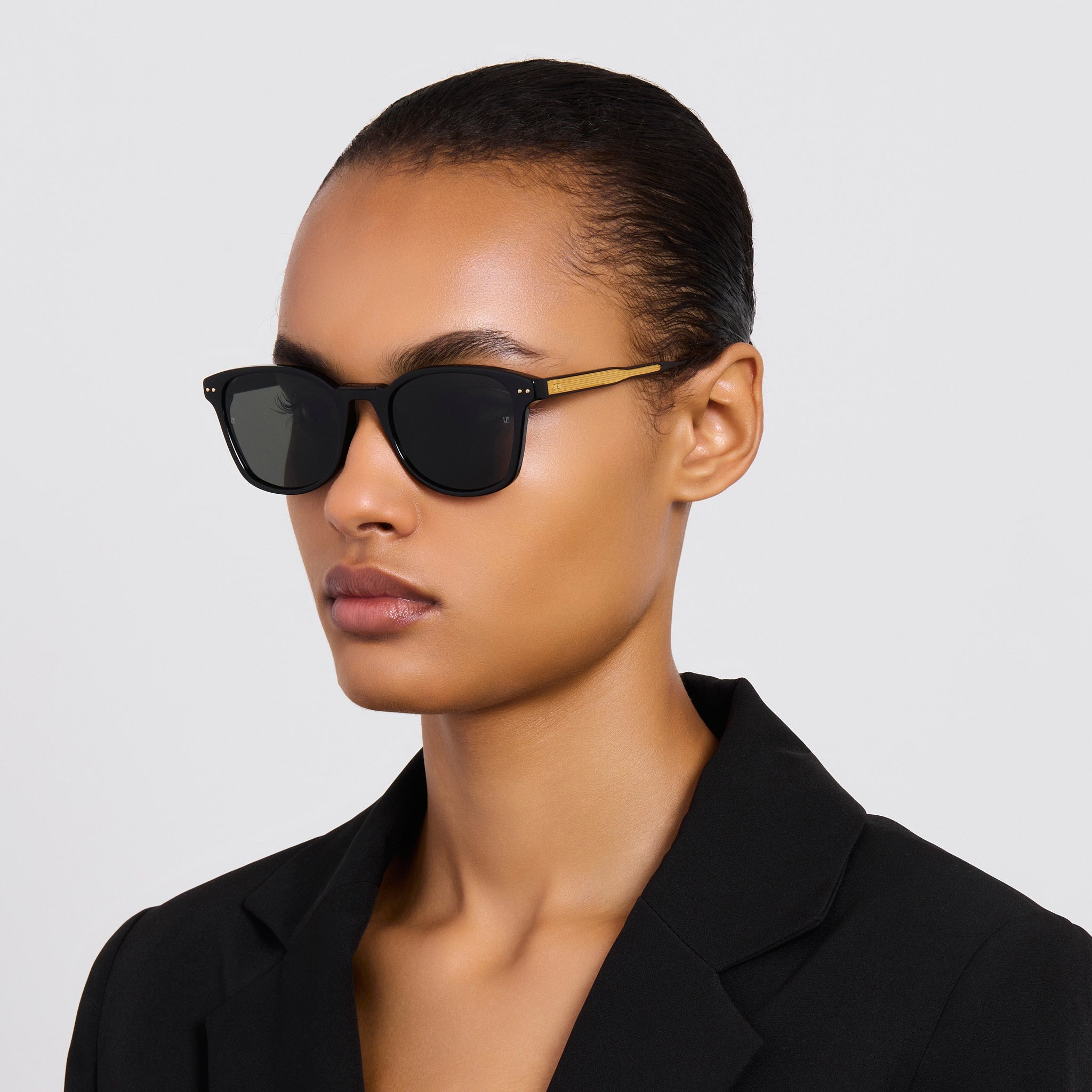 Paulson Sunglasses in Black - LINDA FARROW - Sunglasses -