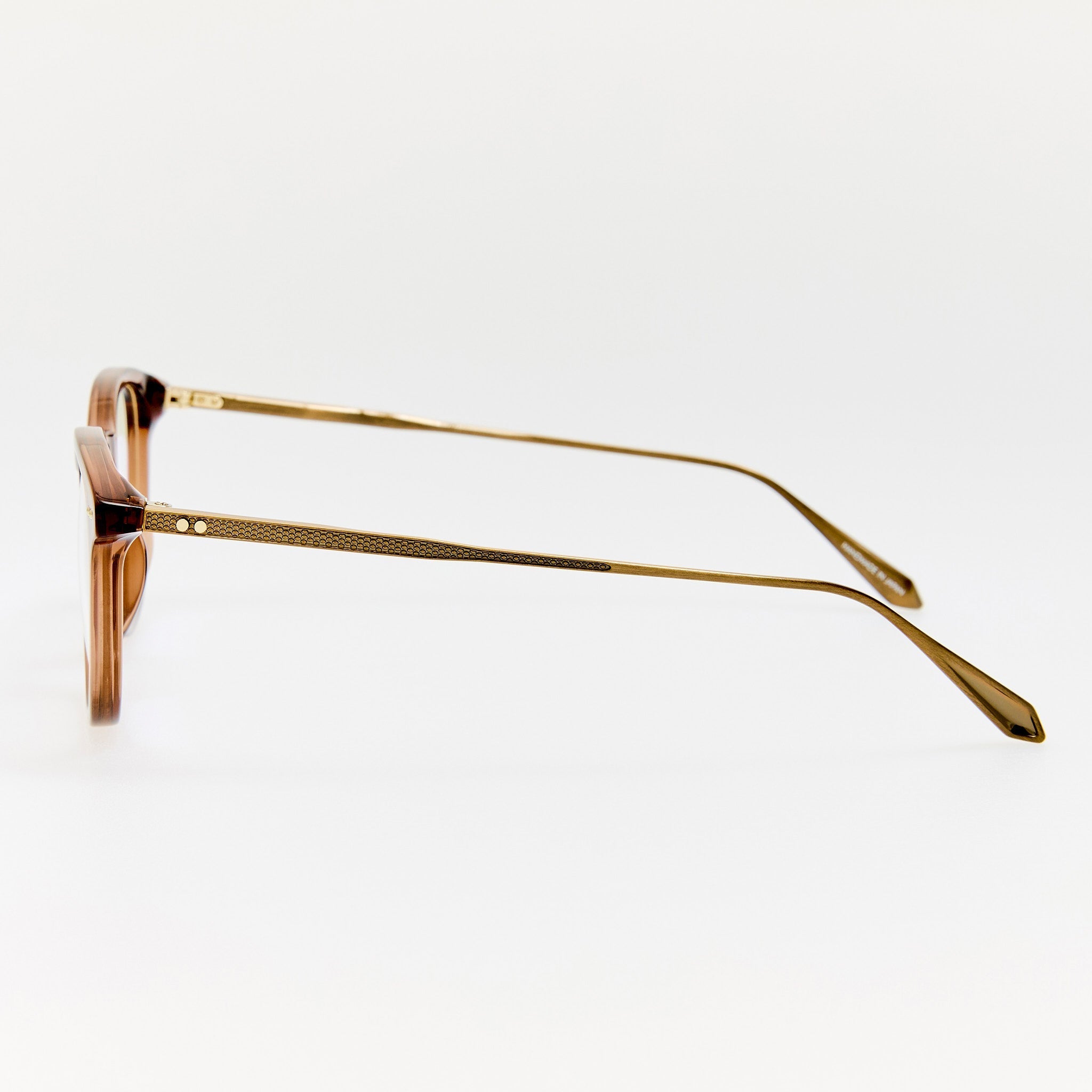 Pax Optical in Antique Gold and Brown - LINDA FARROW - Optical Frame -