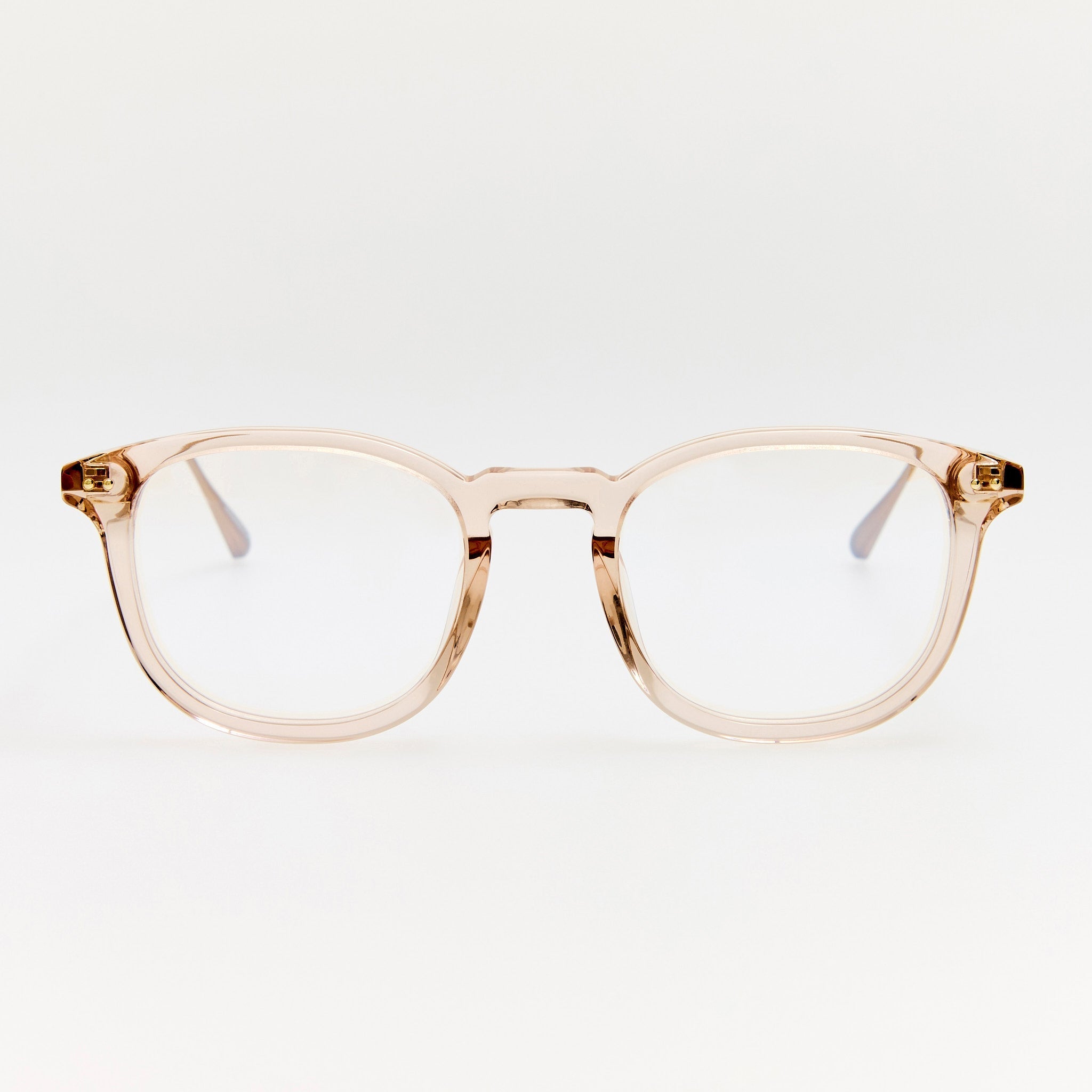 Pax Optical in Matt Champagne and Ash - LINDA FARROW - Optical Frame -