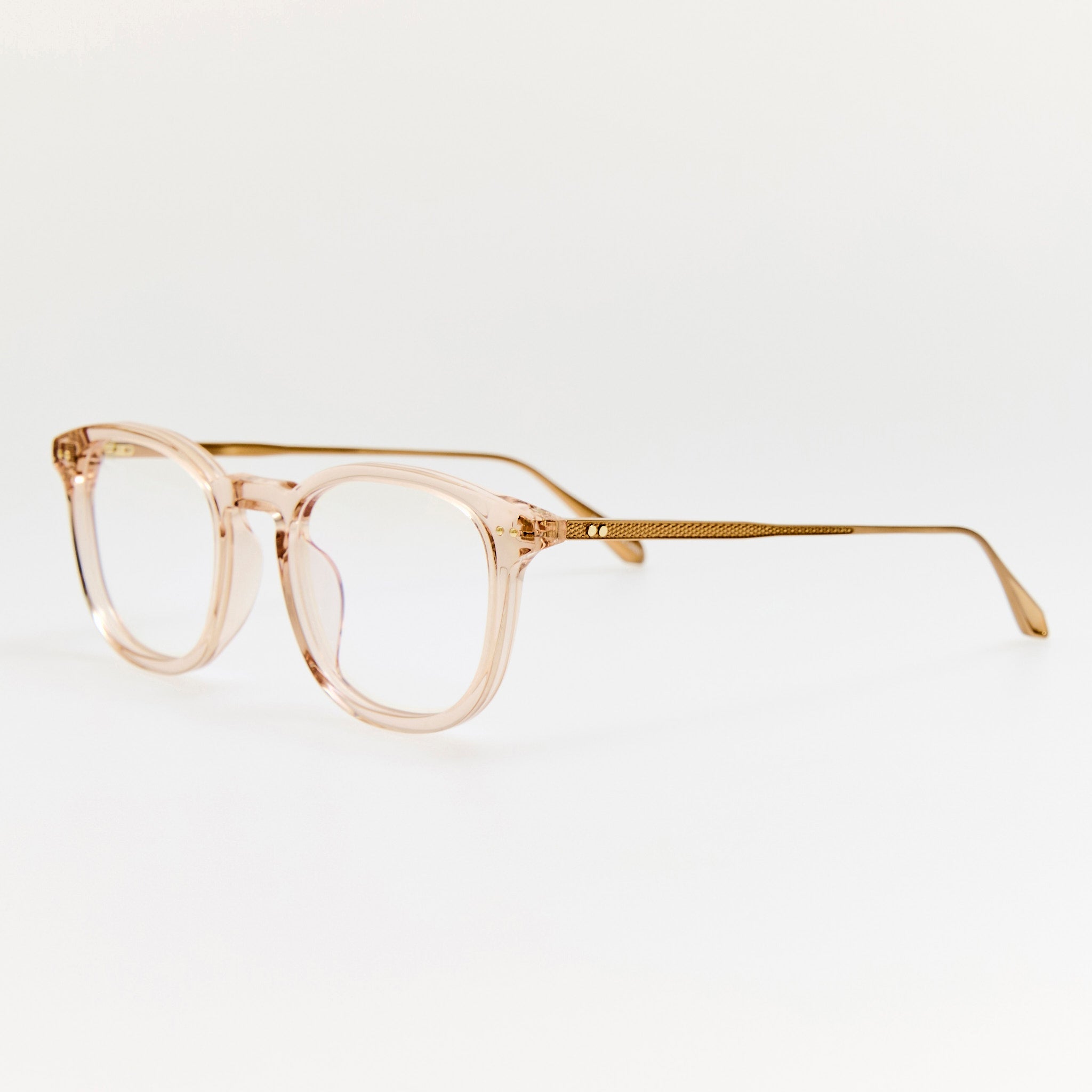 Pax Optical in Matt Champagne and Ash - LINDA FARROW - Optical Frame -