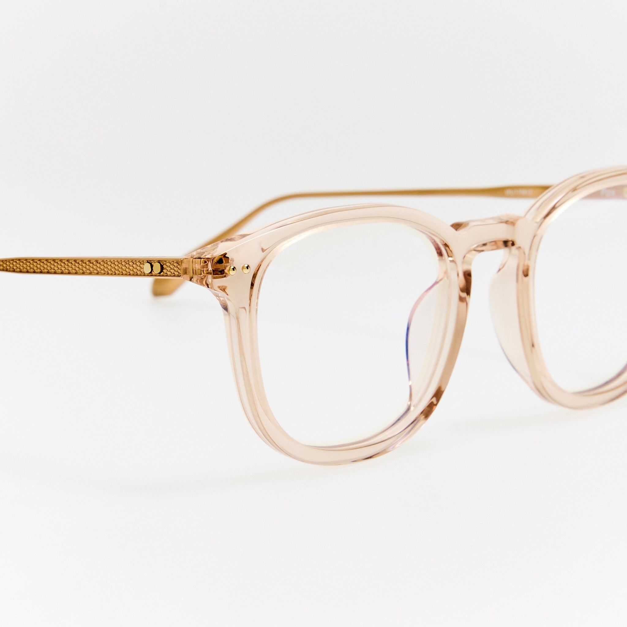 Pax Optical in Matt Champagne and Ash - LINDA FARROW - Optical Frame -