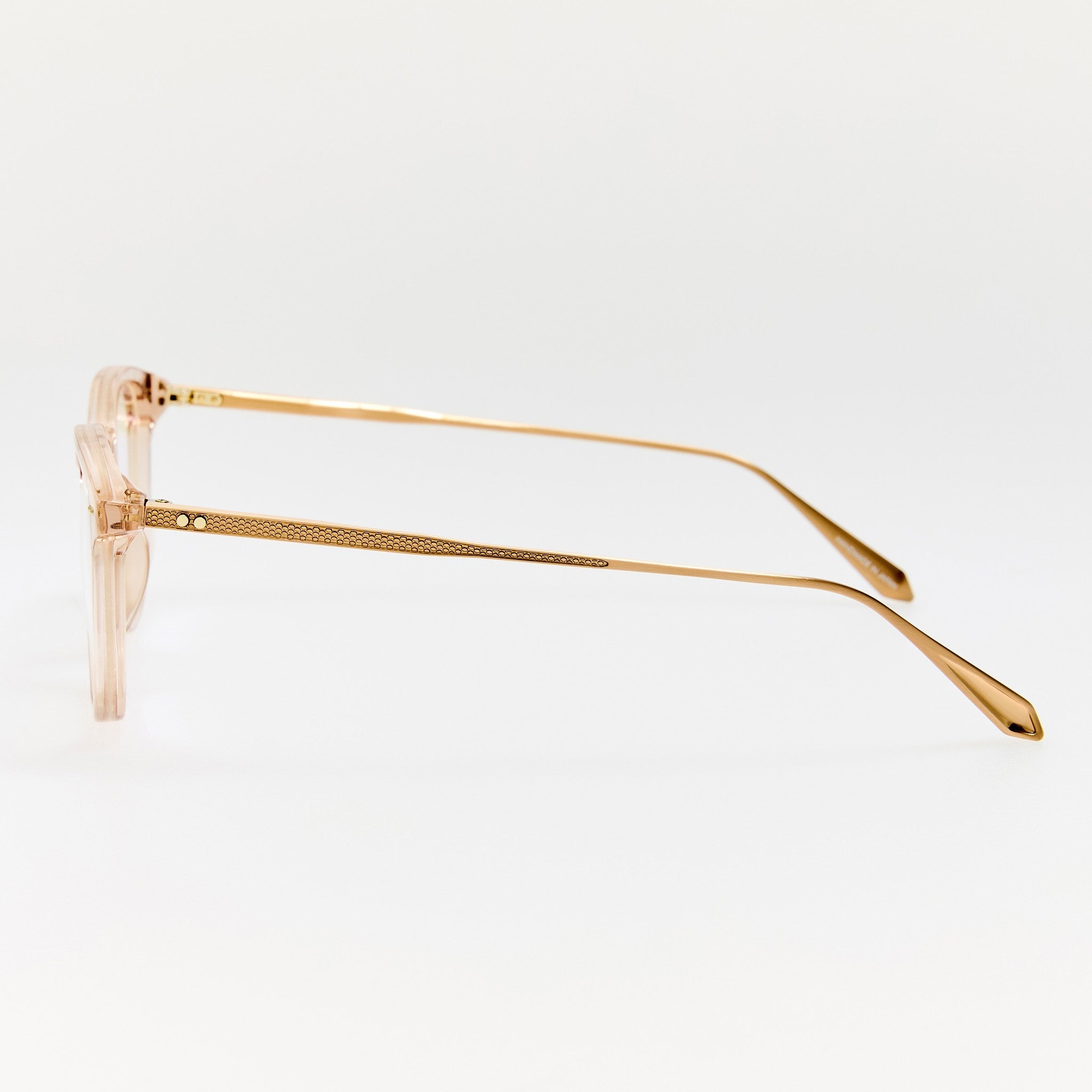 Pax Optical in Matt Champagne and Ash - LINDA FARROW - Optical Frame -