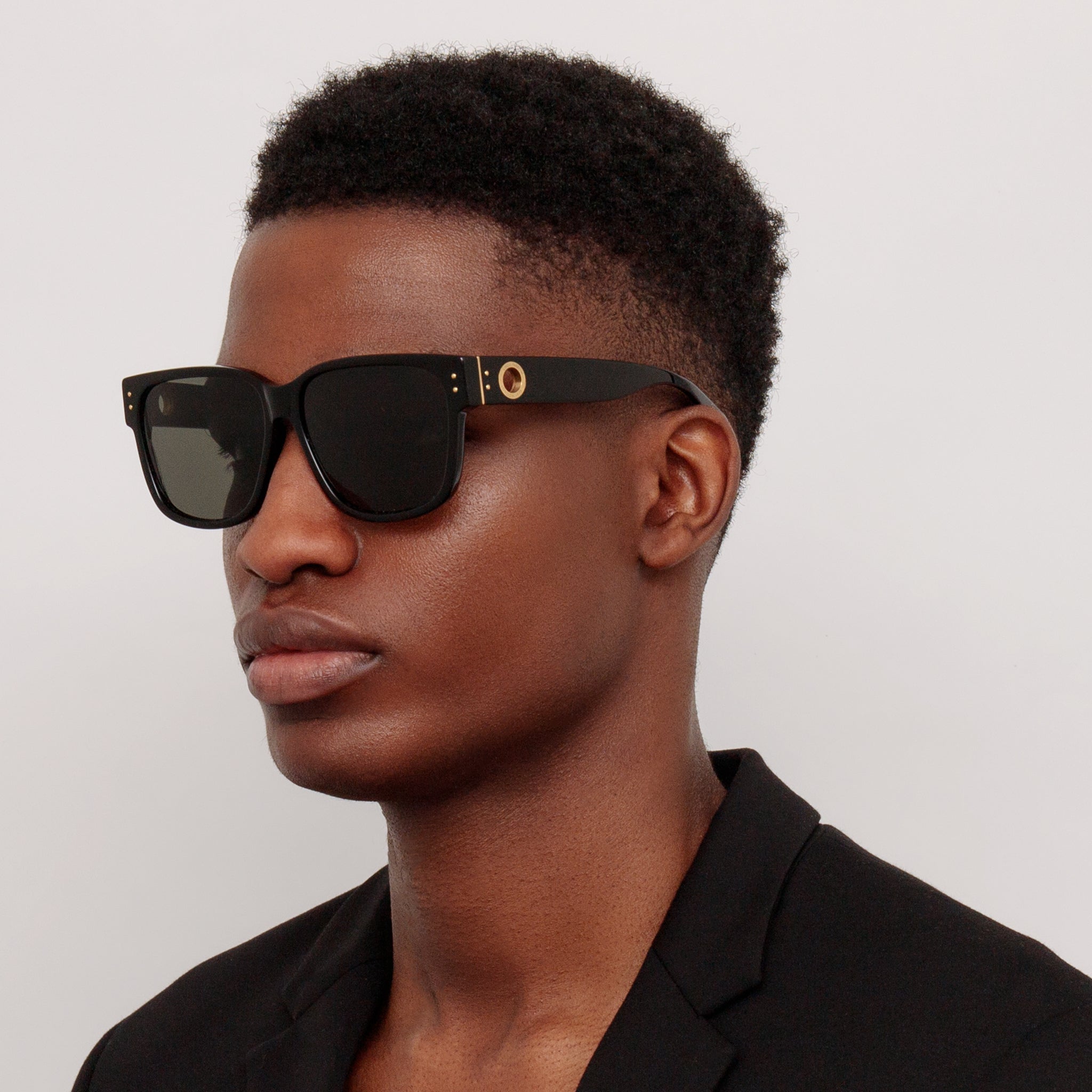 Perry Sunglasses in Black - LINDA FARROW - Sunglasses -