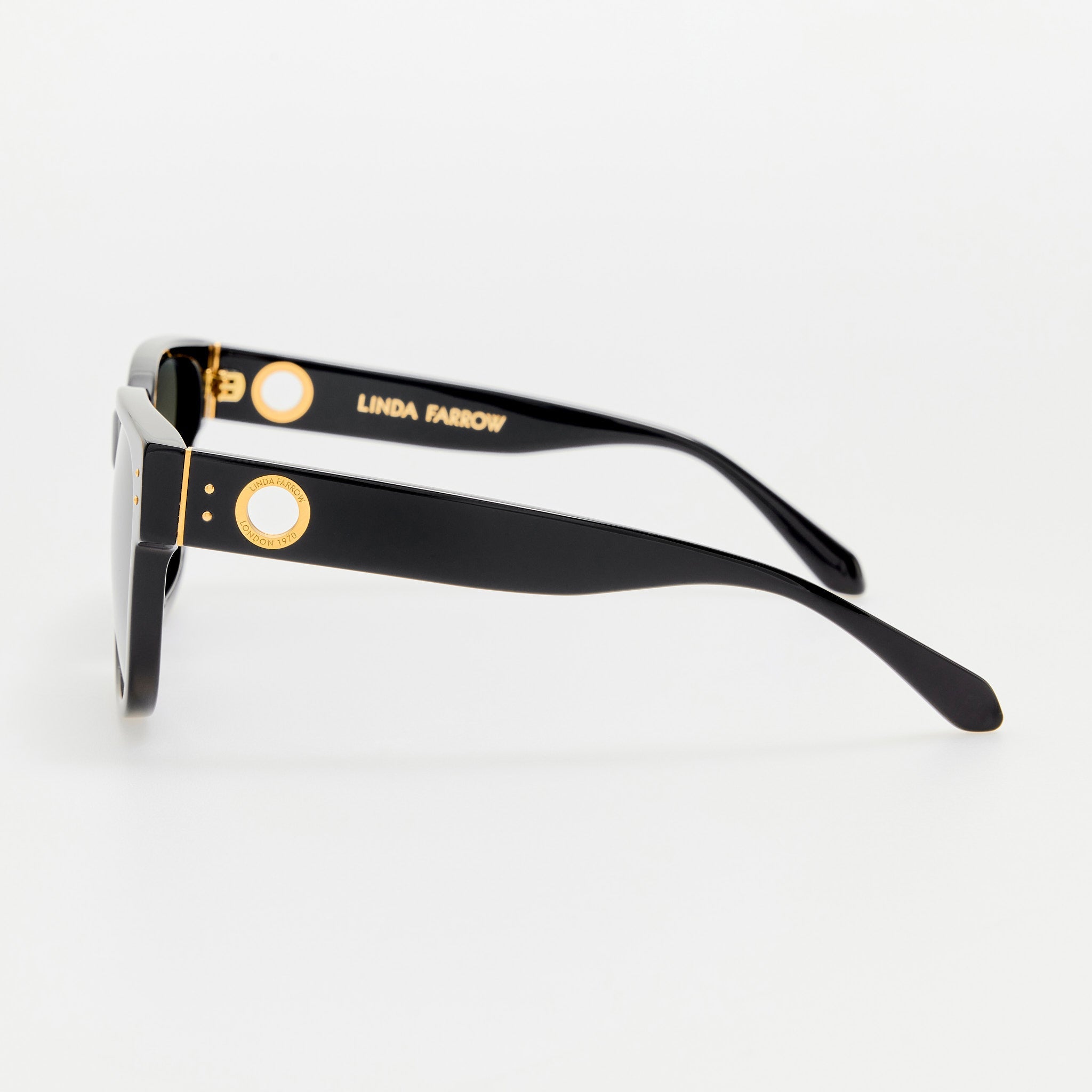 Perry Sunglasses in Black - LINDA FARROW - Sunglasses -