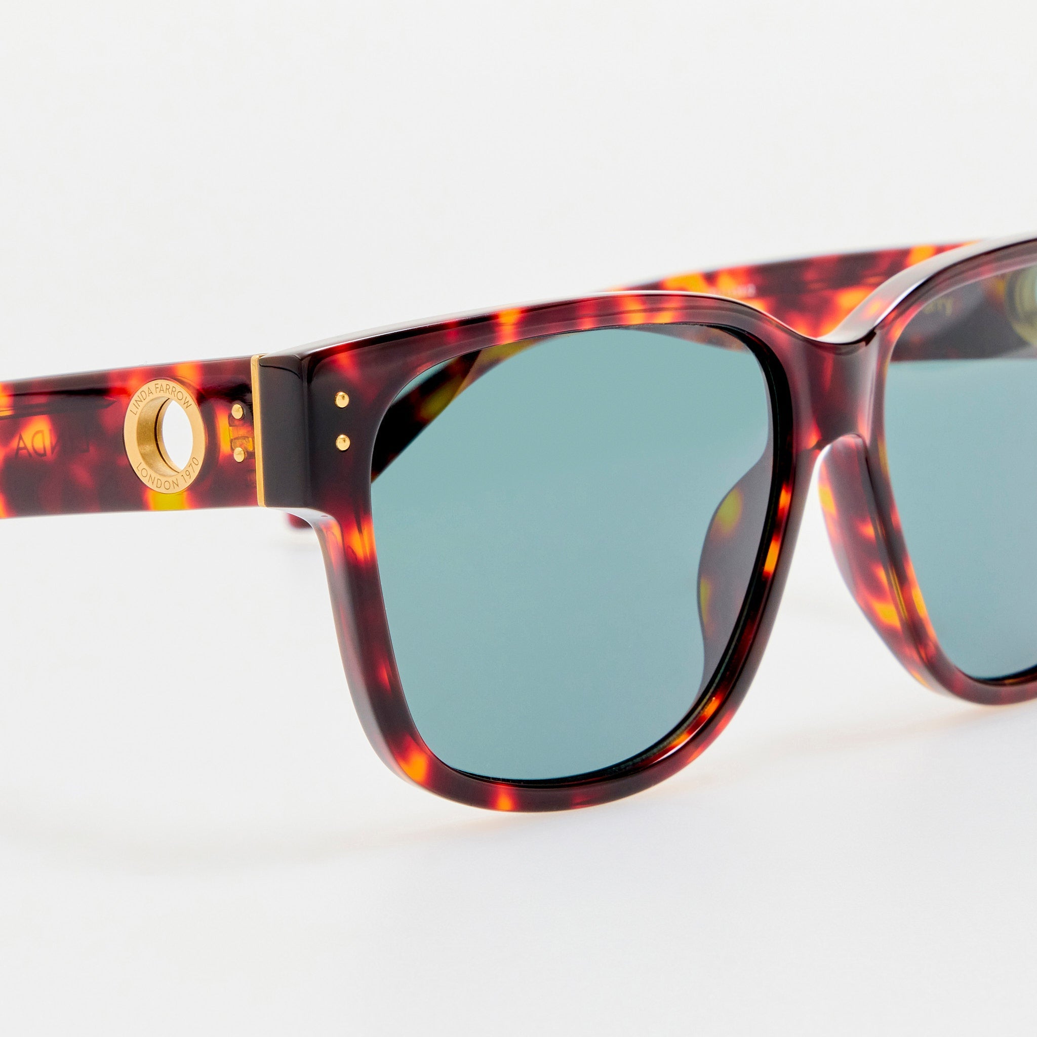 Perry Sunglasses in Tortoiseshell - LINDA FARROW - Sunglasses -
