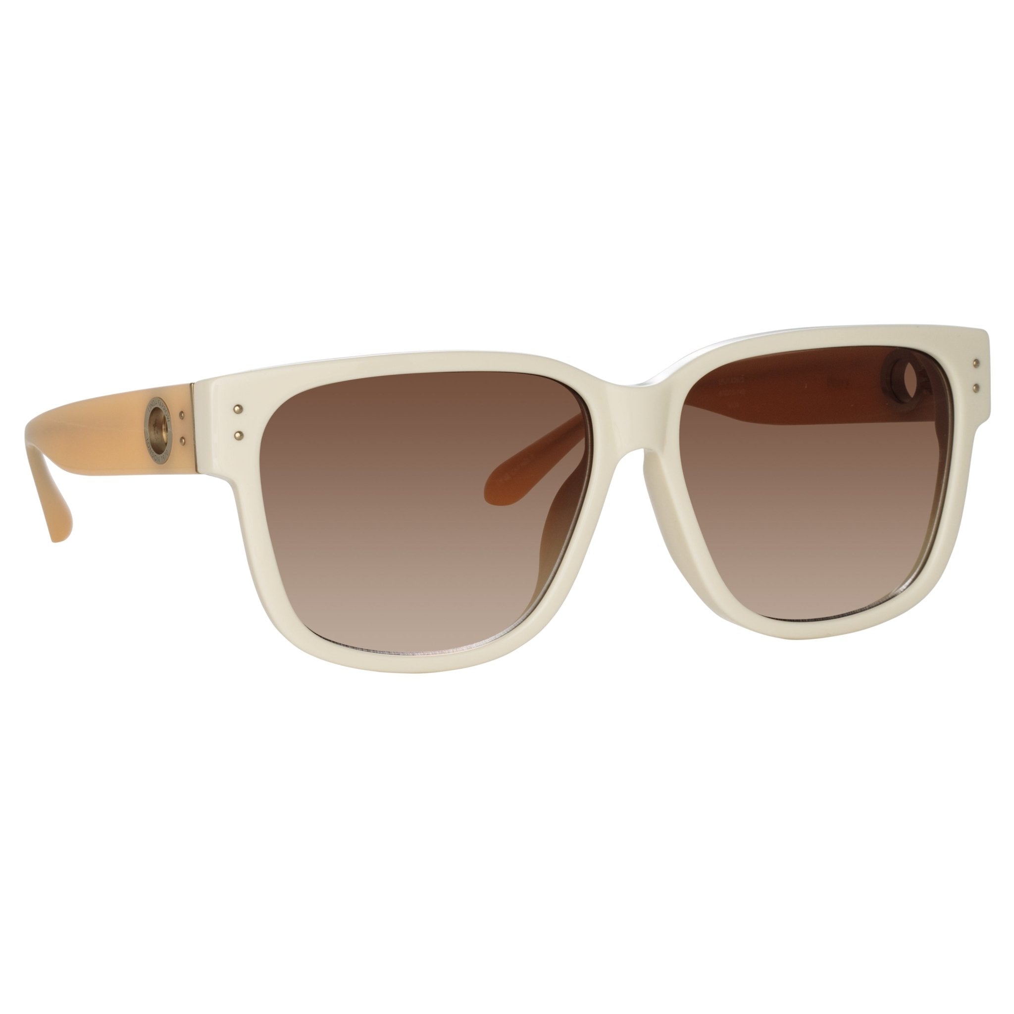 Perry Sunglasses in White - LINDA FARROW - Sunglasses -