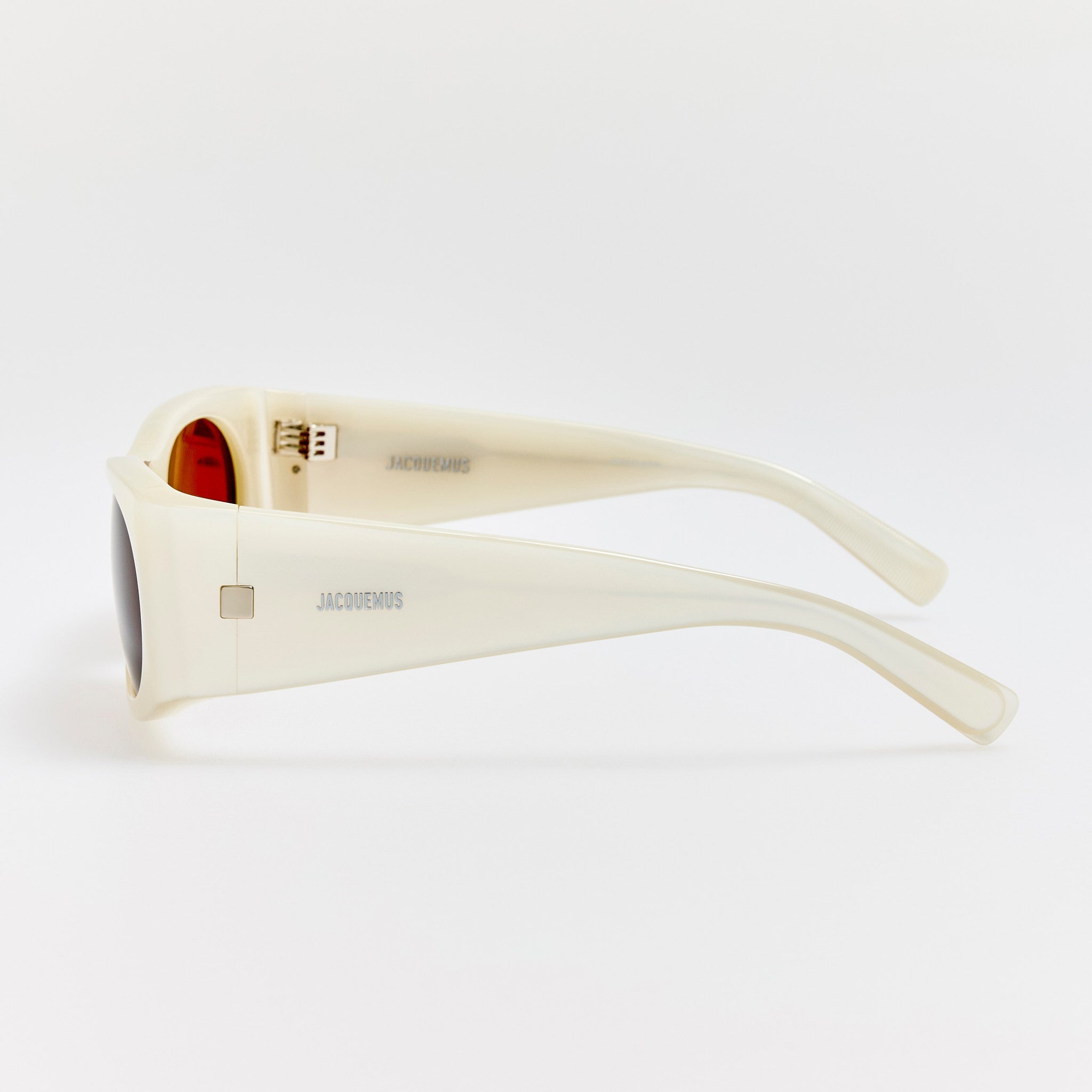 Plage Sunglasses in Metallic White - LINDA FARROW - Sunglasses -