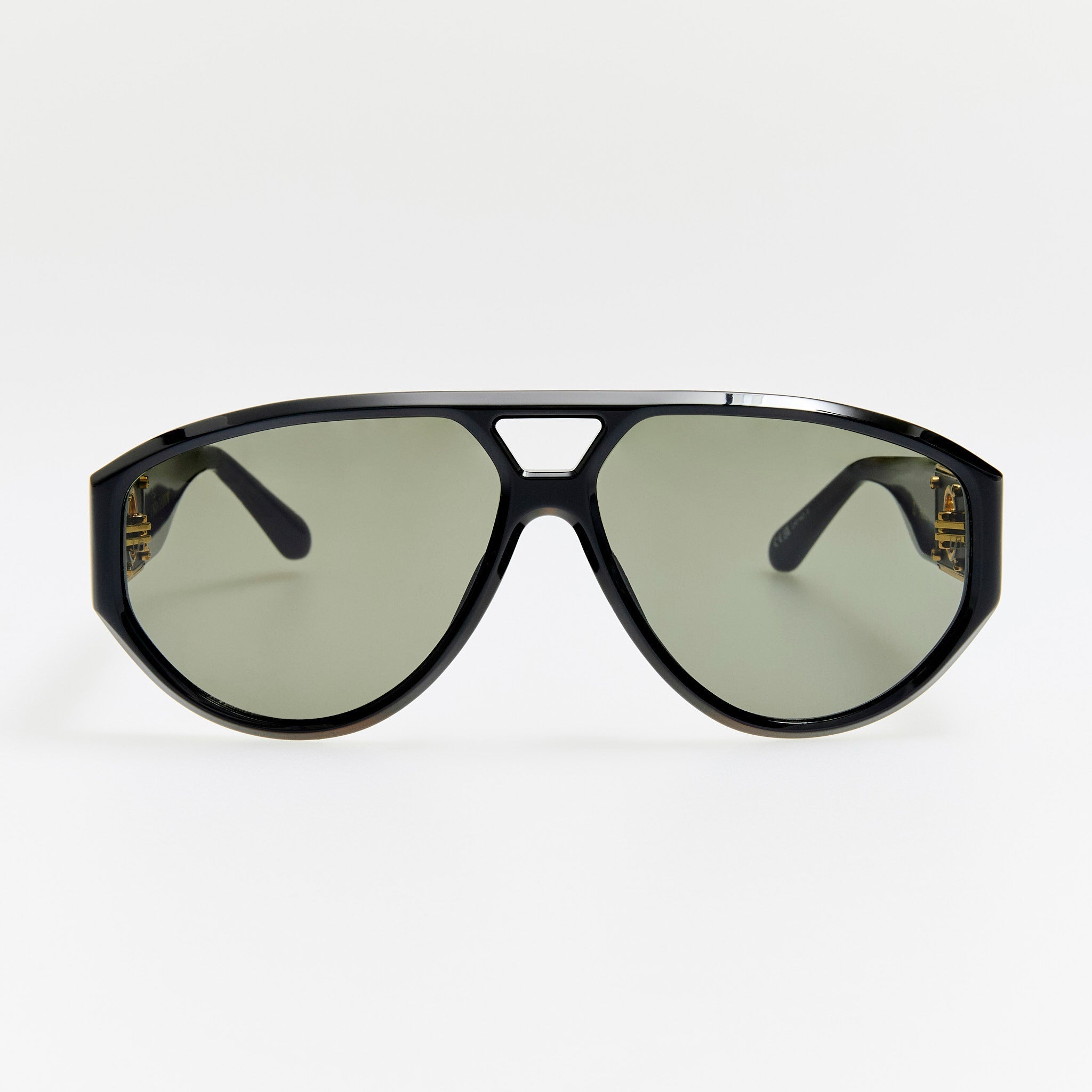 Portia Sunglasses in Black - LINDA FARROW - Sunglasses -