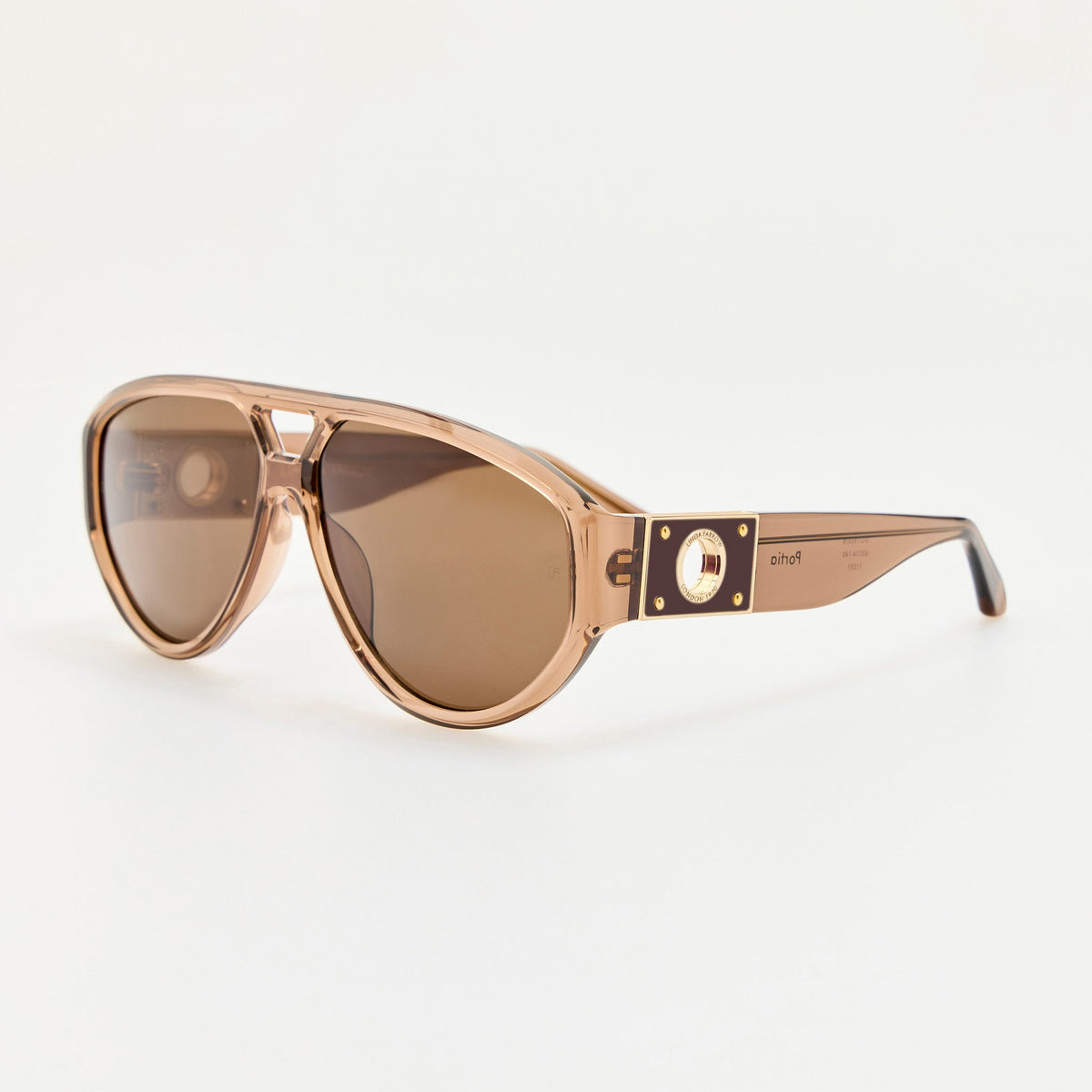 Portia Sunglasses in Brown - LINDA FARROW-Sunglasses-