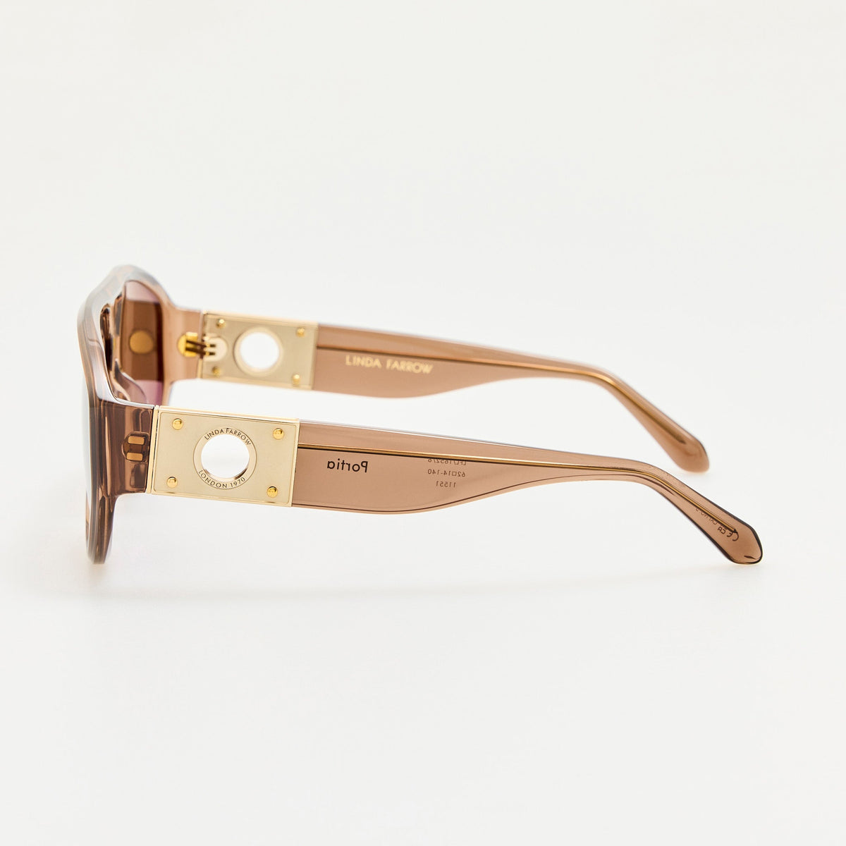 Portia Sunglasses in Brown - LINDA FARROW-Sunglasses-