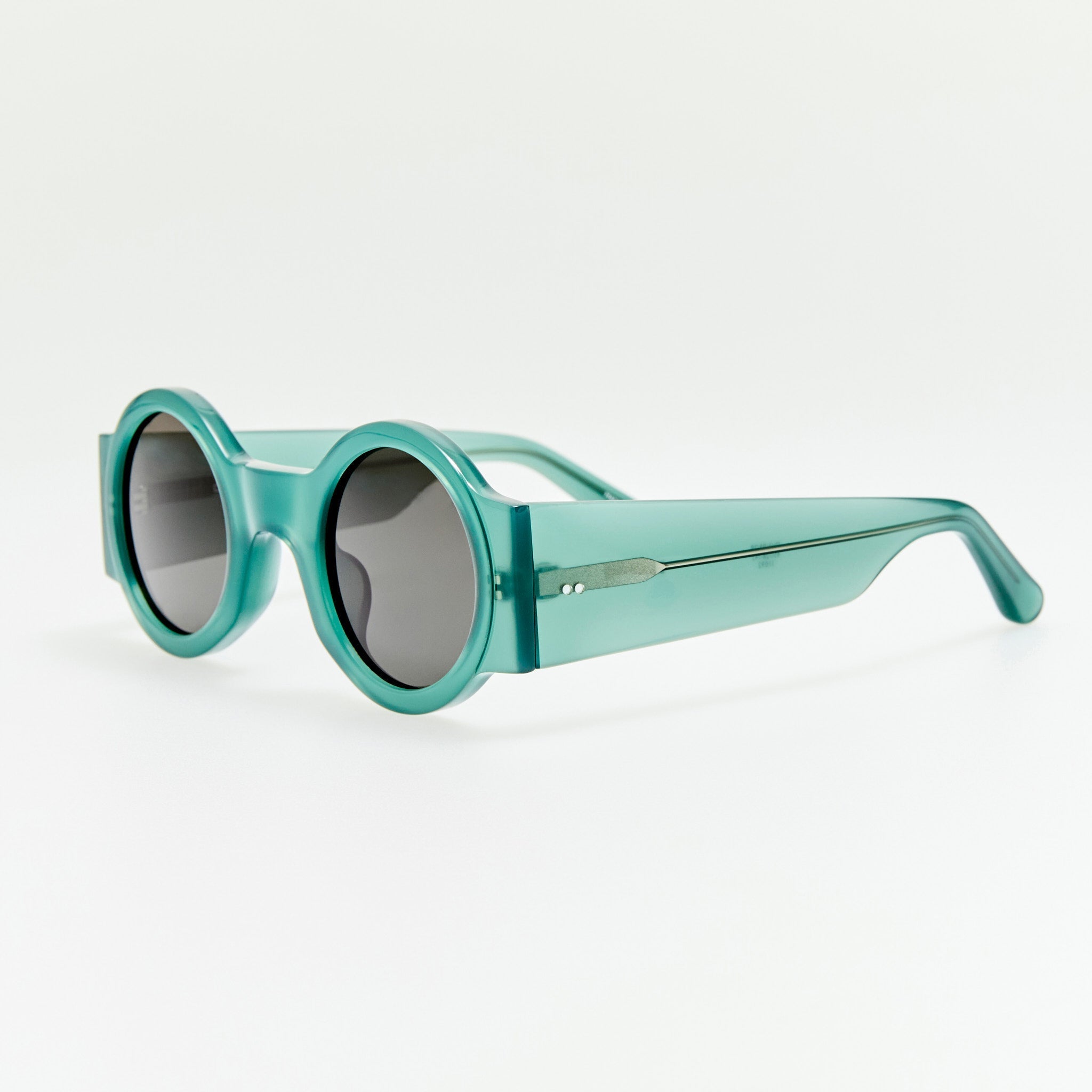 Roud Sunglasses in Teal - LINDA FARROW - Sunglasses -