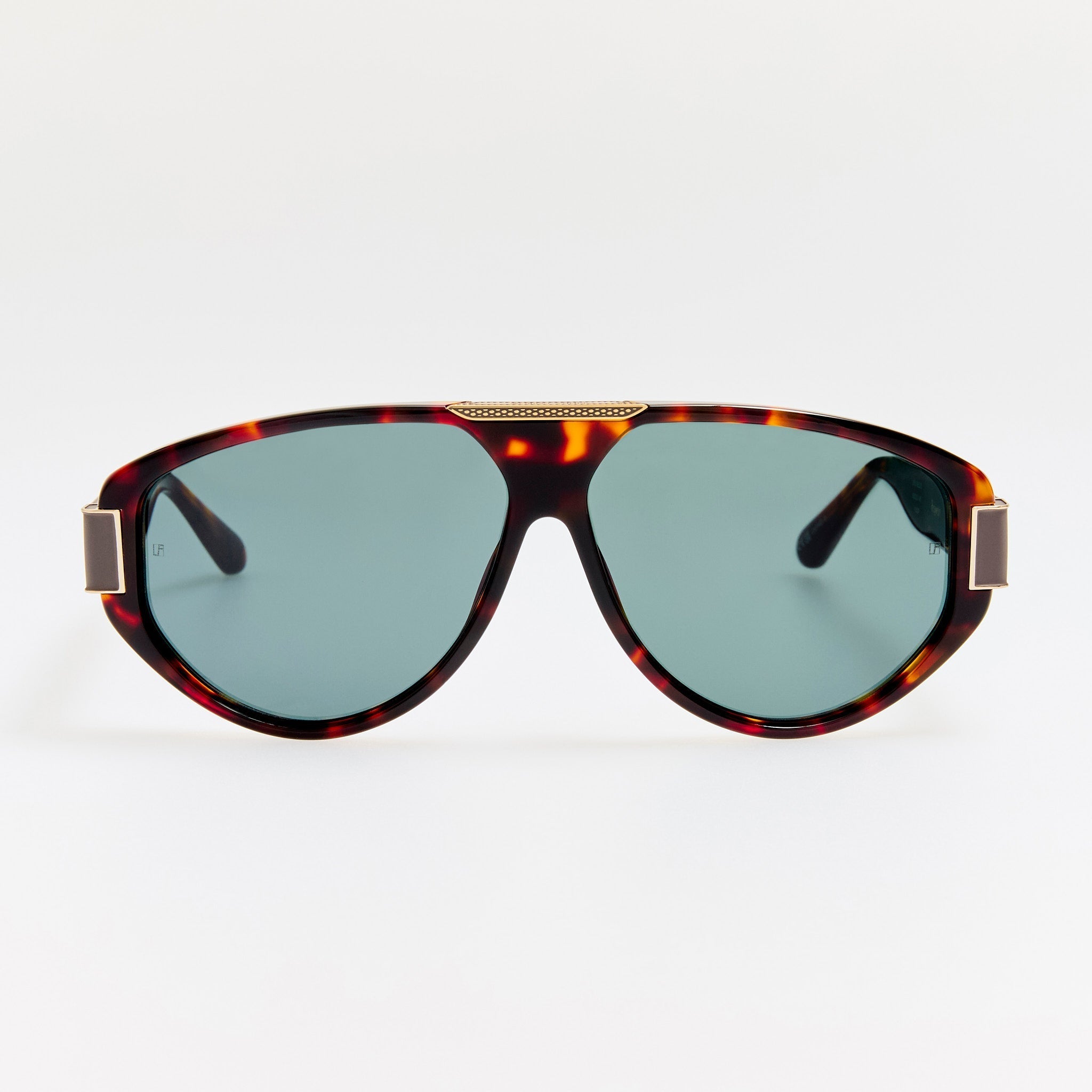 Rowan Sunglasses in Dark Tortoiseshell - LINDA FARROW - Sunglasses -