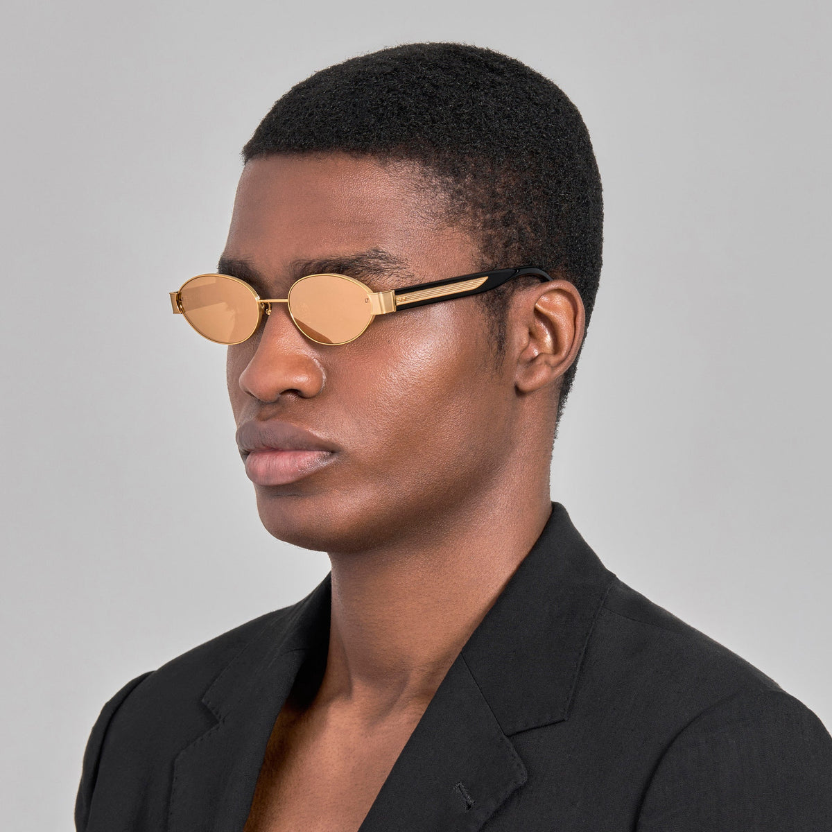 Sadie Sunglasses in 24K Gold - LINDA FARROW-Sunglasses-
