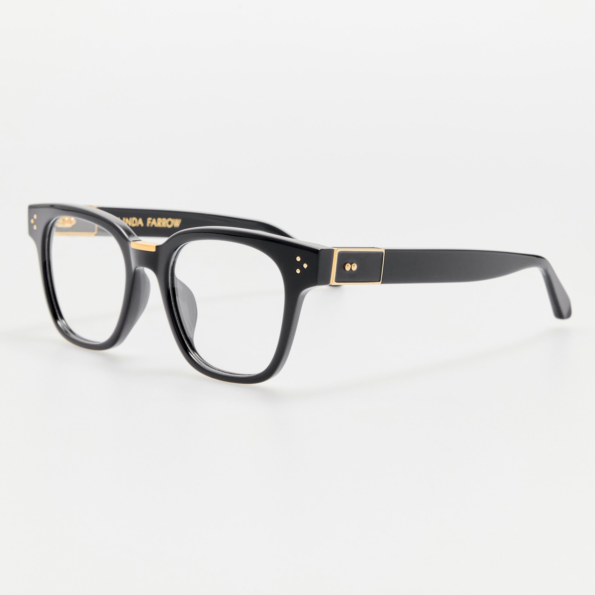 Sanchez Optical Frame in Black - LINDA FARROW - Optical Frame -