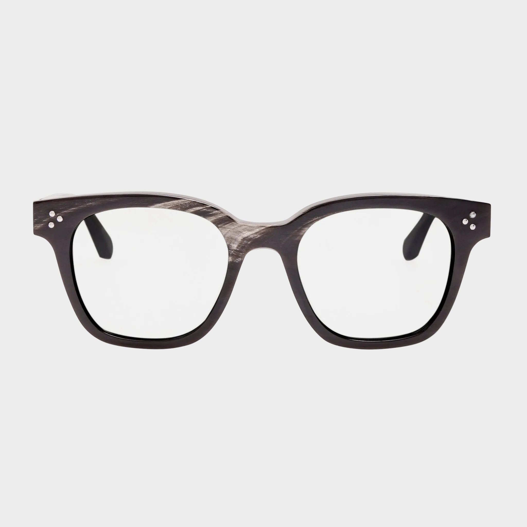 Sanchez Optical in Buffalo Horn and 925 Sterling Silver - LINDA FARROW-Optical Frame-