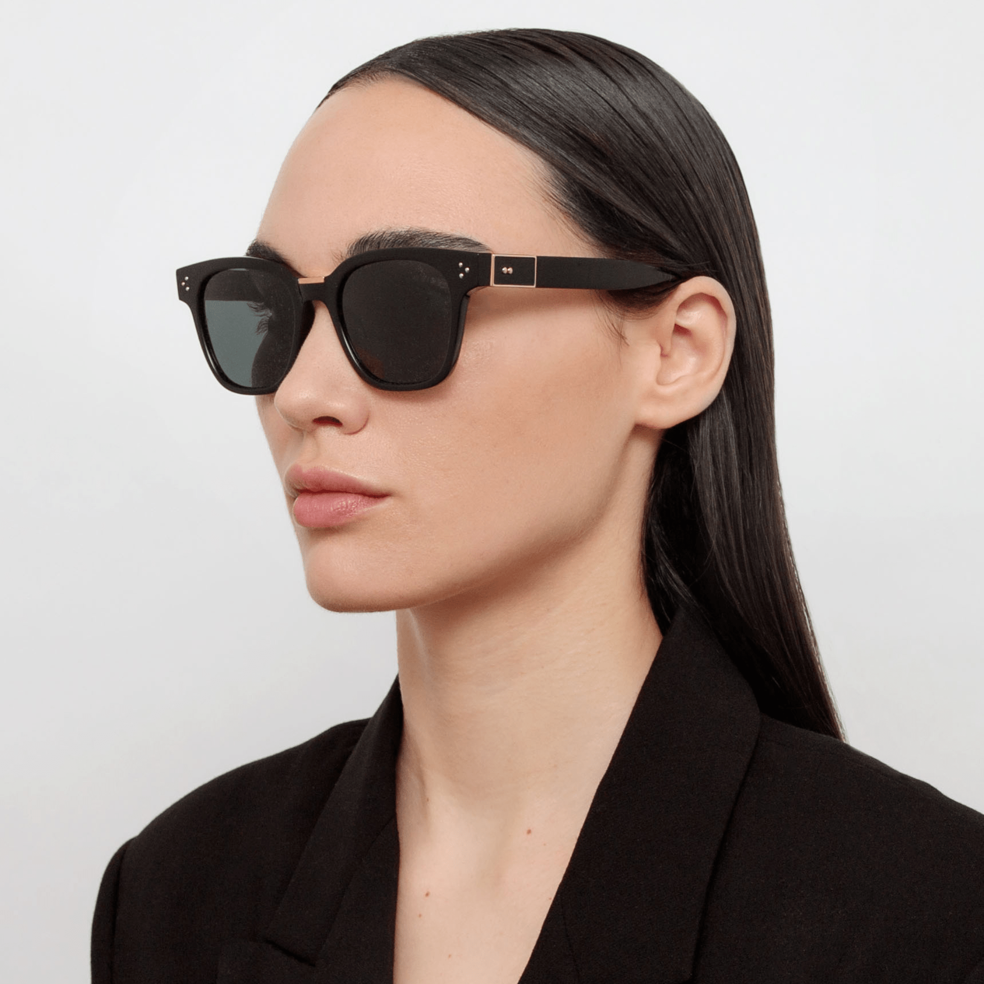 Sanchez Sunglasses in Black - LINDA FARROW - Sunglasses -