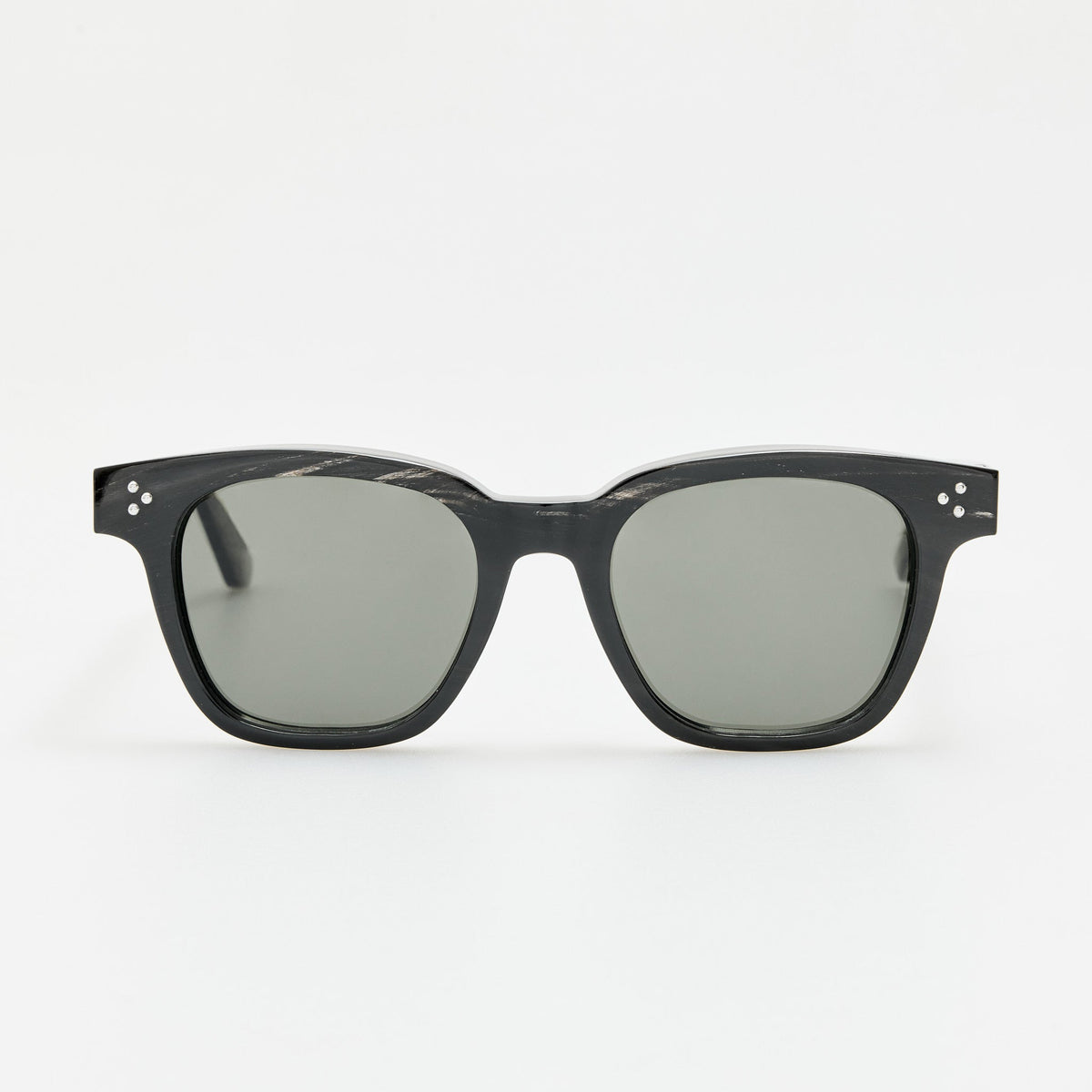 Sanchez Sunglasses in Buffalo Horn and 925 Sterling Silver - LINDA FARROW-Sunglasses-