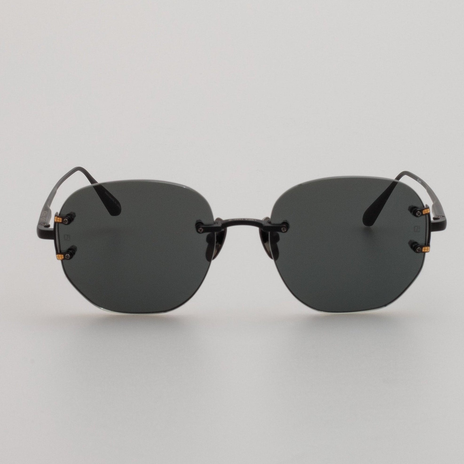 Sandor Sunglasses in Matt Nickel - LINDA FARROW - Sunglasses -