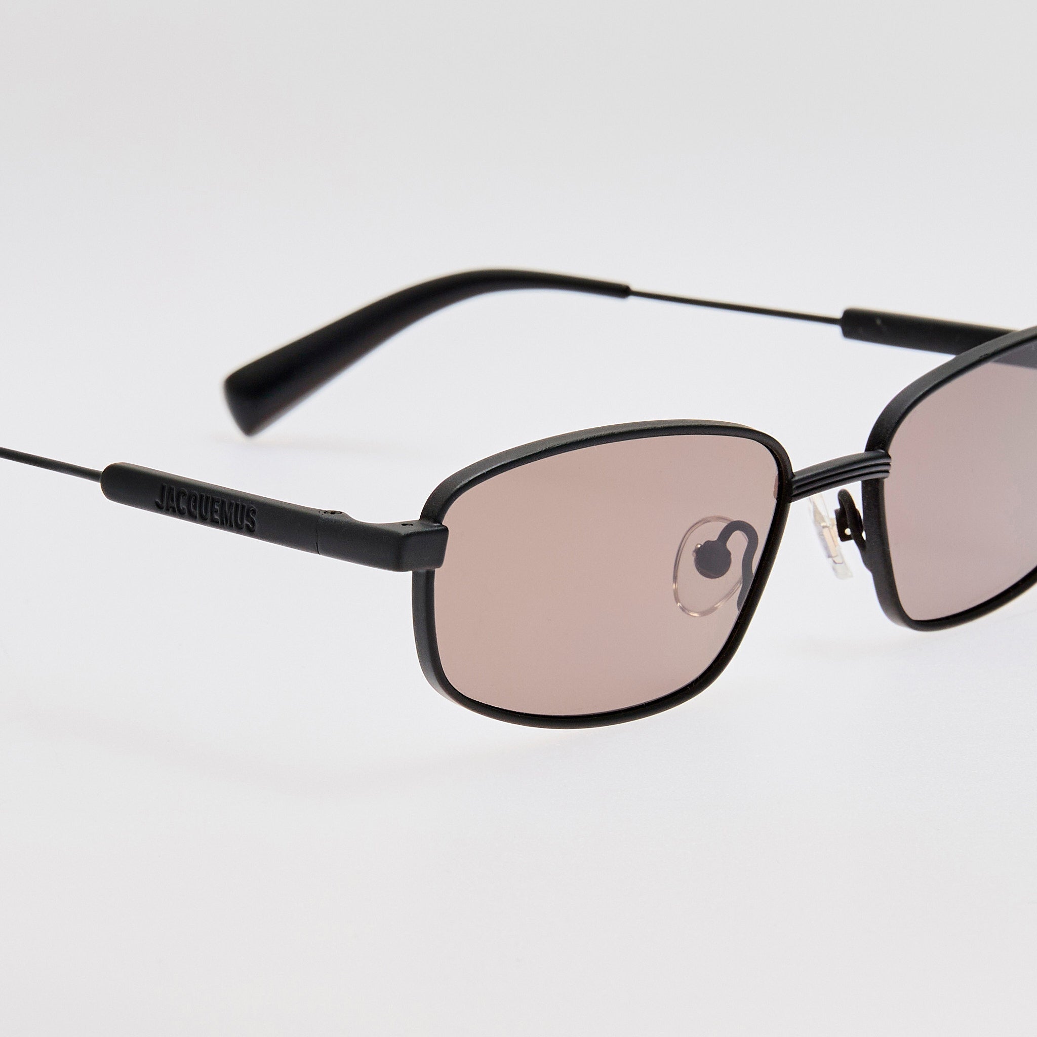 Sera Sunglasses in Metallic Black - LINDA FARROW - Sunglasses -